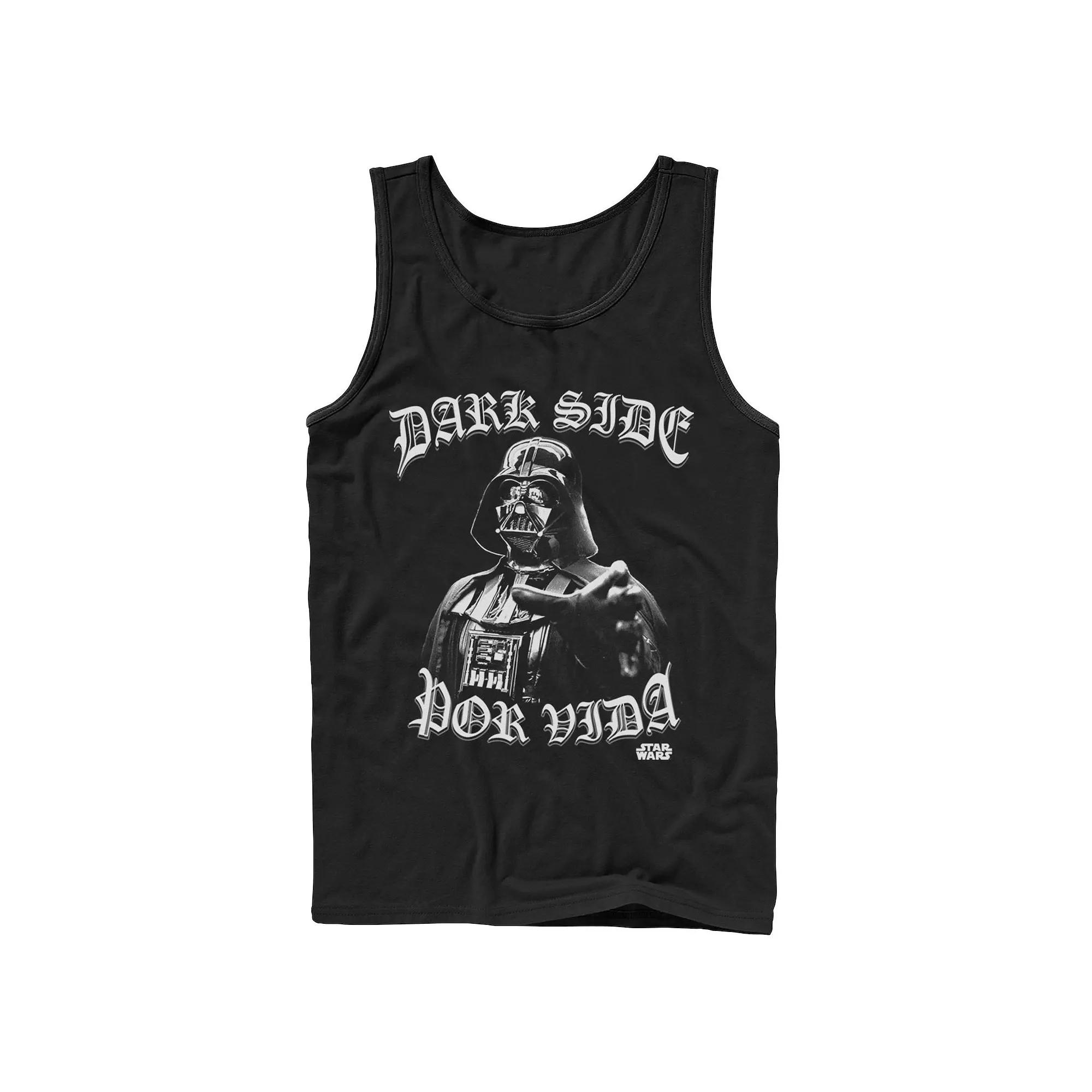 Men's Gonzales Darth Vader Dark Side Por Vida Portrait Tank Top,  Product Image