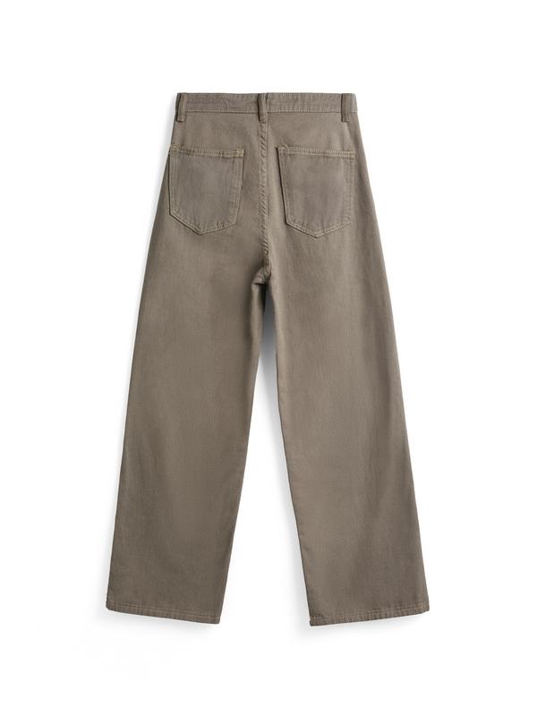 Vintage Washed Mid Rise Boyfriend Jeans Product Image