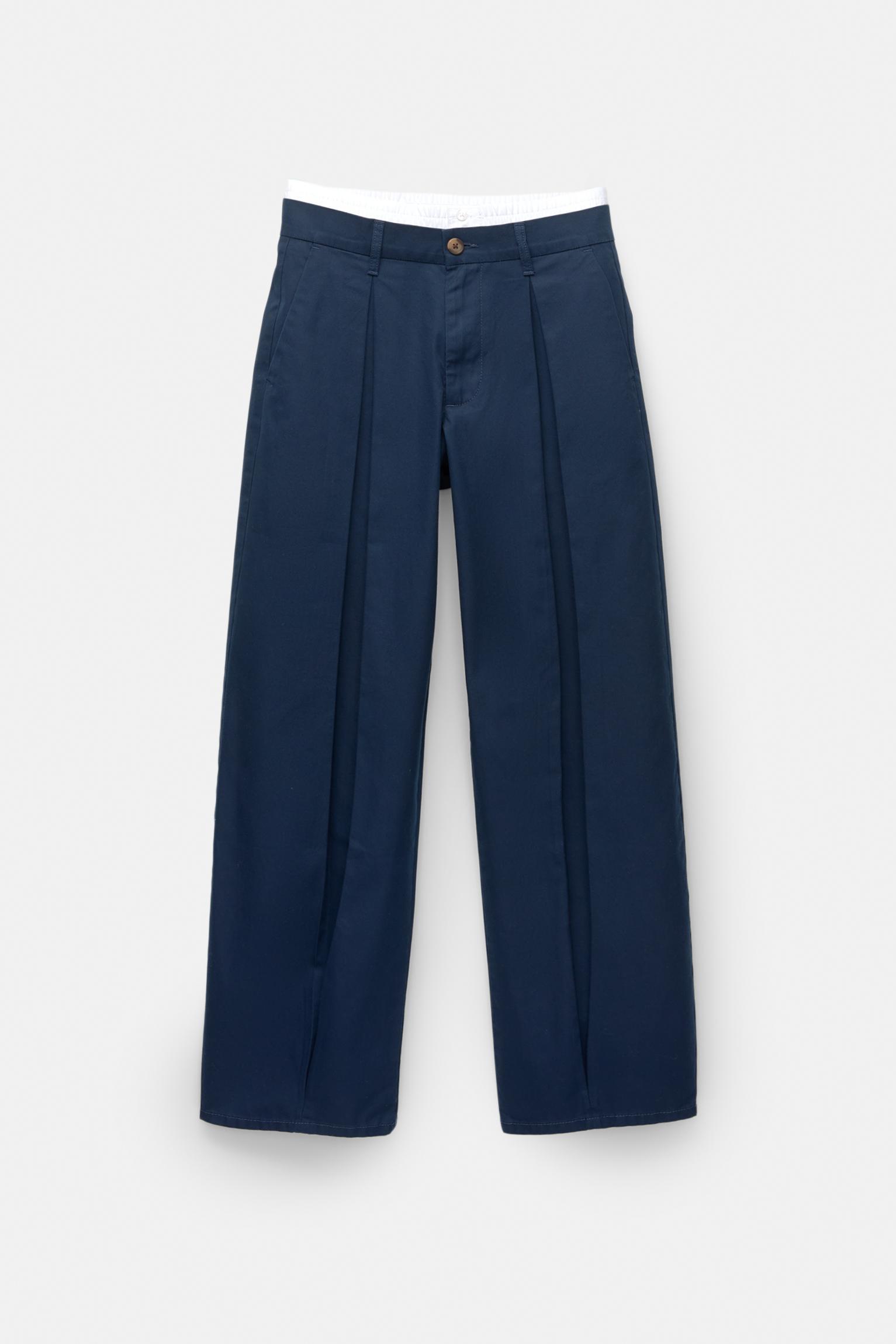 Darted pants with boxer-style waist Product Image