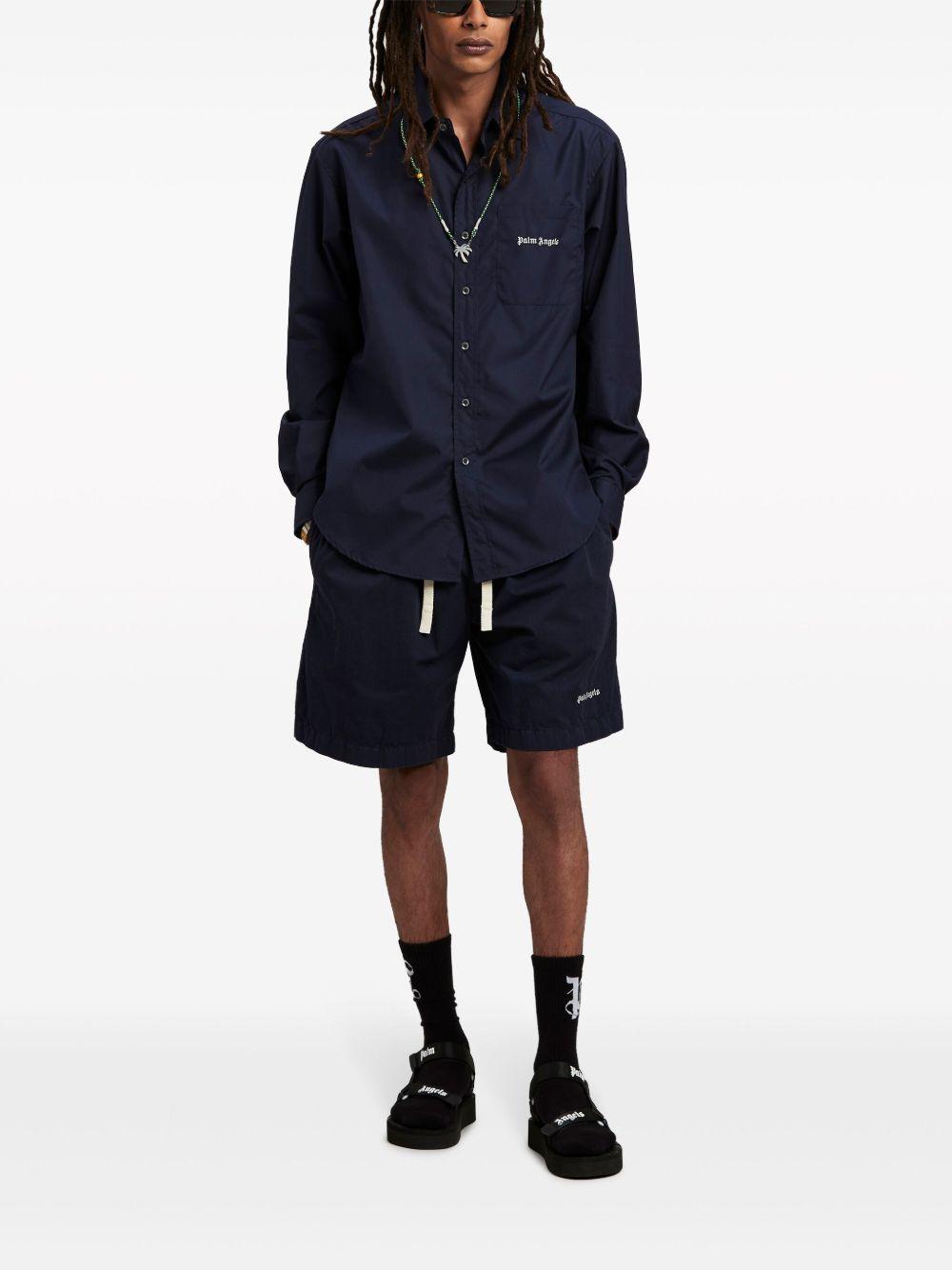 logo-embroidered bermuda shorts Product Image