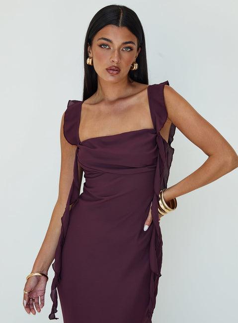 Lanai Maxi Dress Plum Product Image