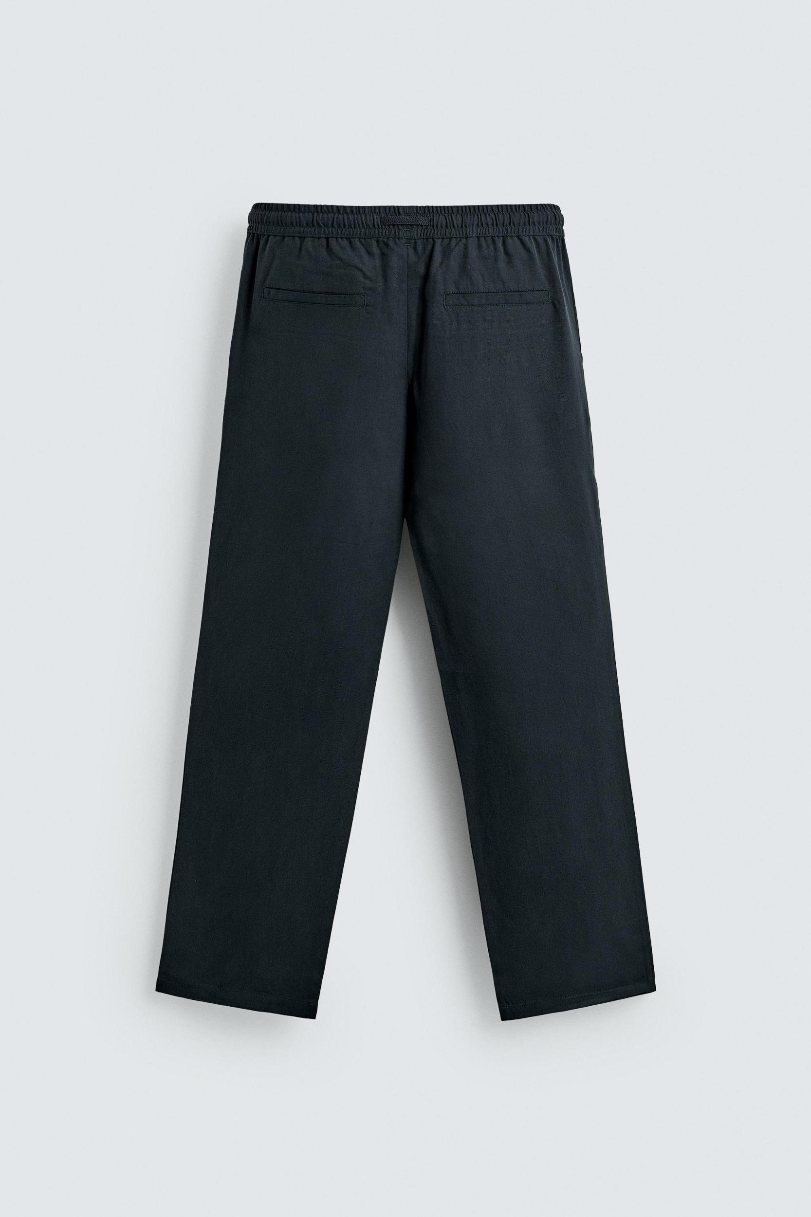 100% LYOCELL REGULAR FIT PANTS Product Image
