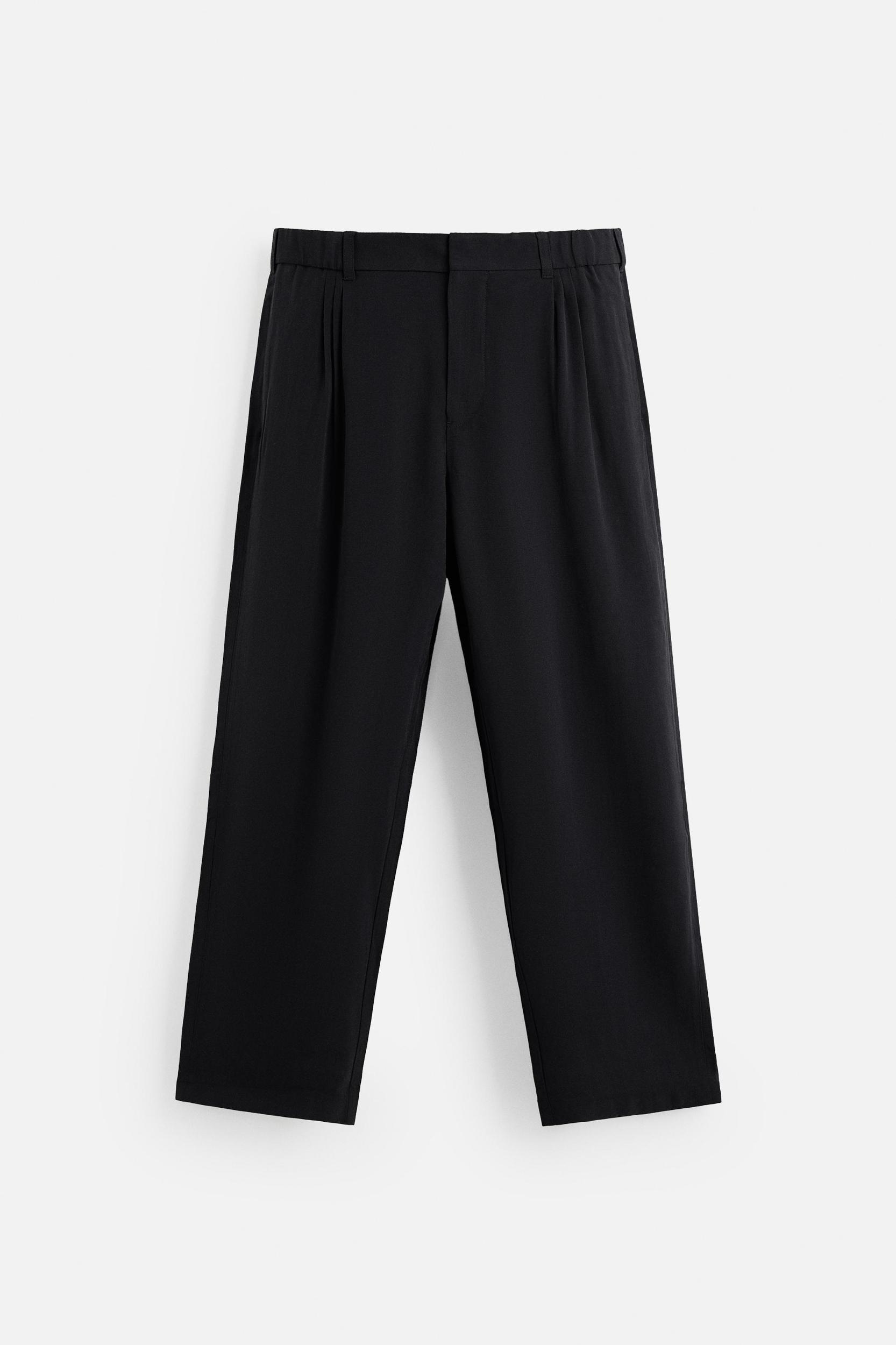 RELAXED STRAIGHT FIT PANTS Product Image