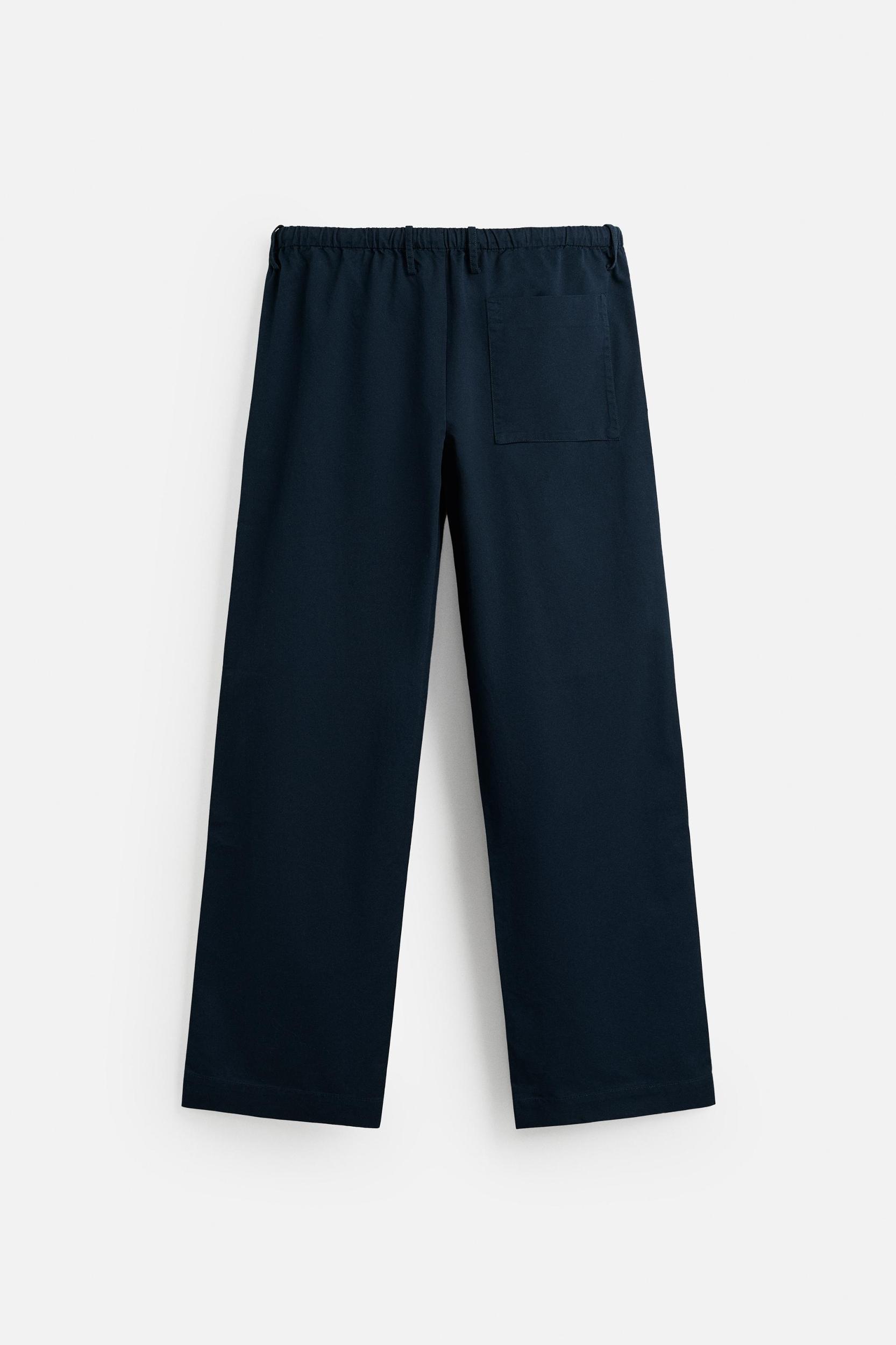 RELAXED STRAIGHT FIT PANTS Product Image