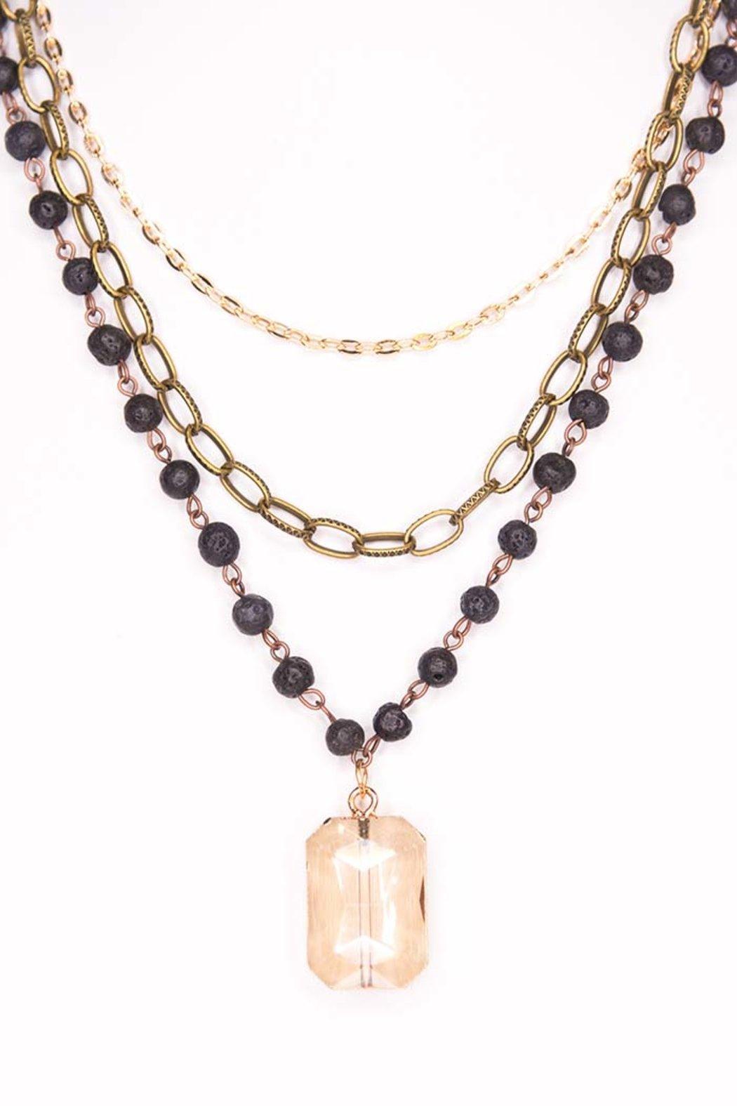 Hannah Layered Crystal Necklace Product Image