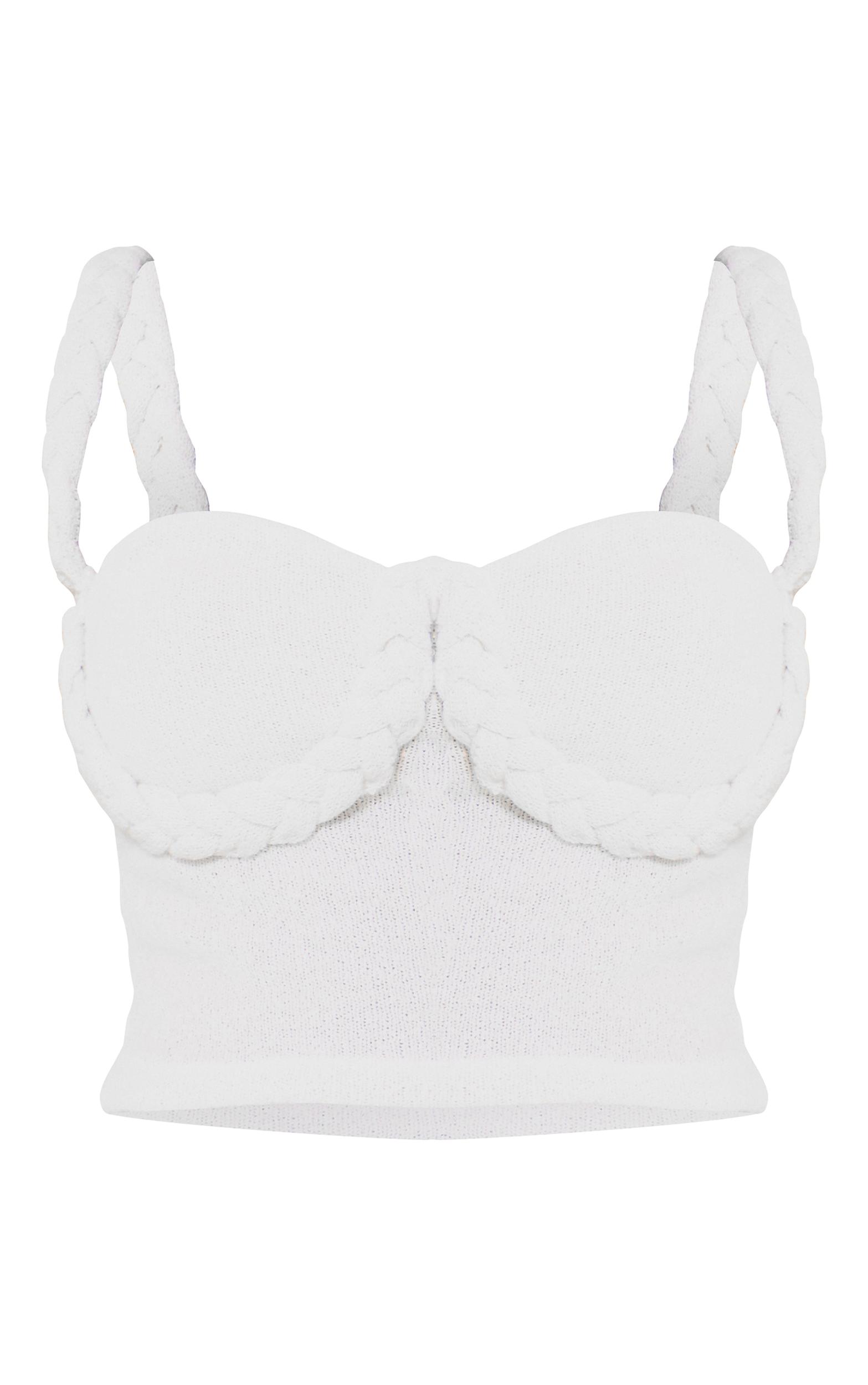 Petite Cream Plait Detail Cami Top Product Image