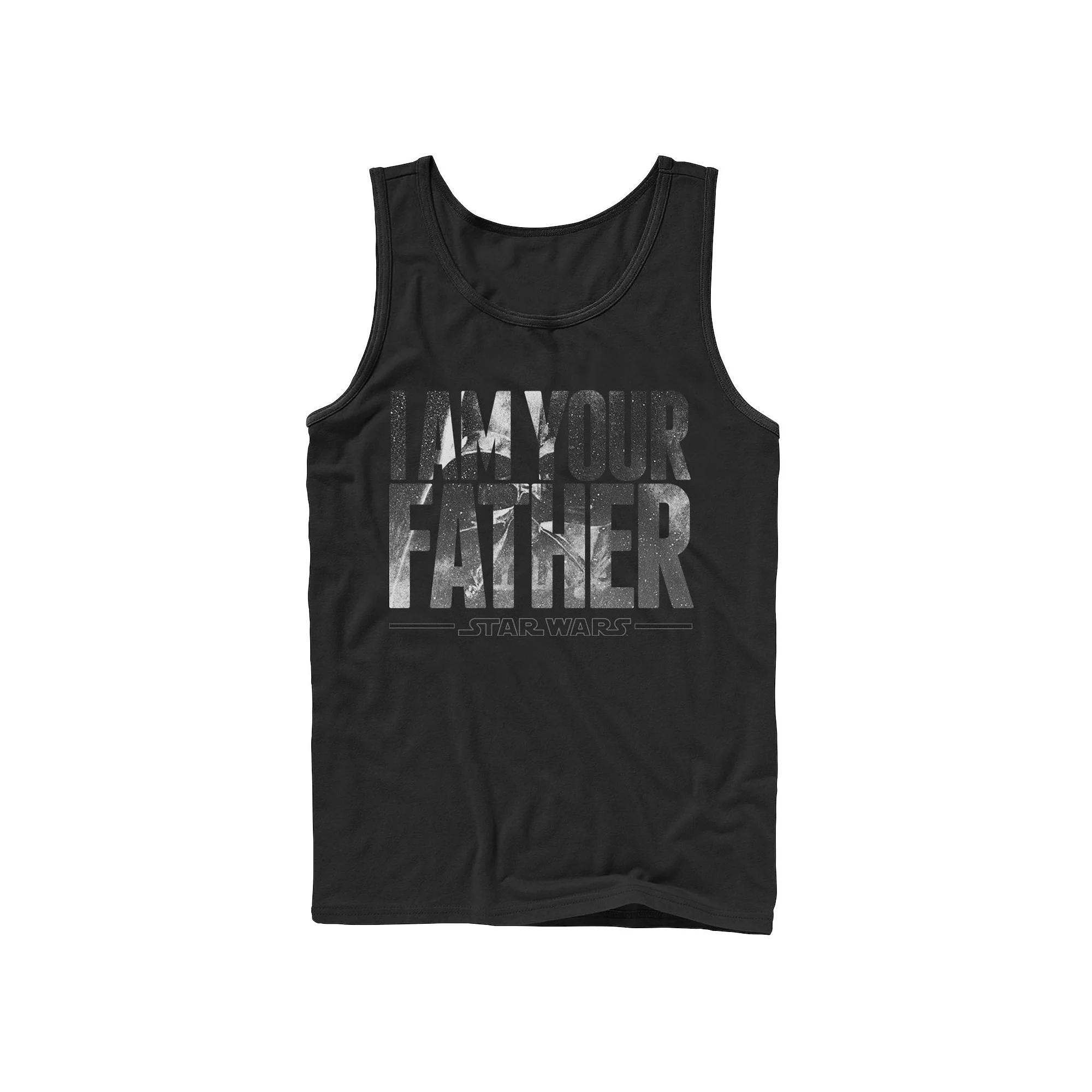 Men's Star Wars Darth Vader Space Father Tank Top, Size: XL, Black Product Image