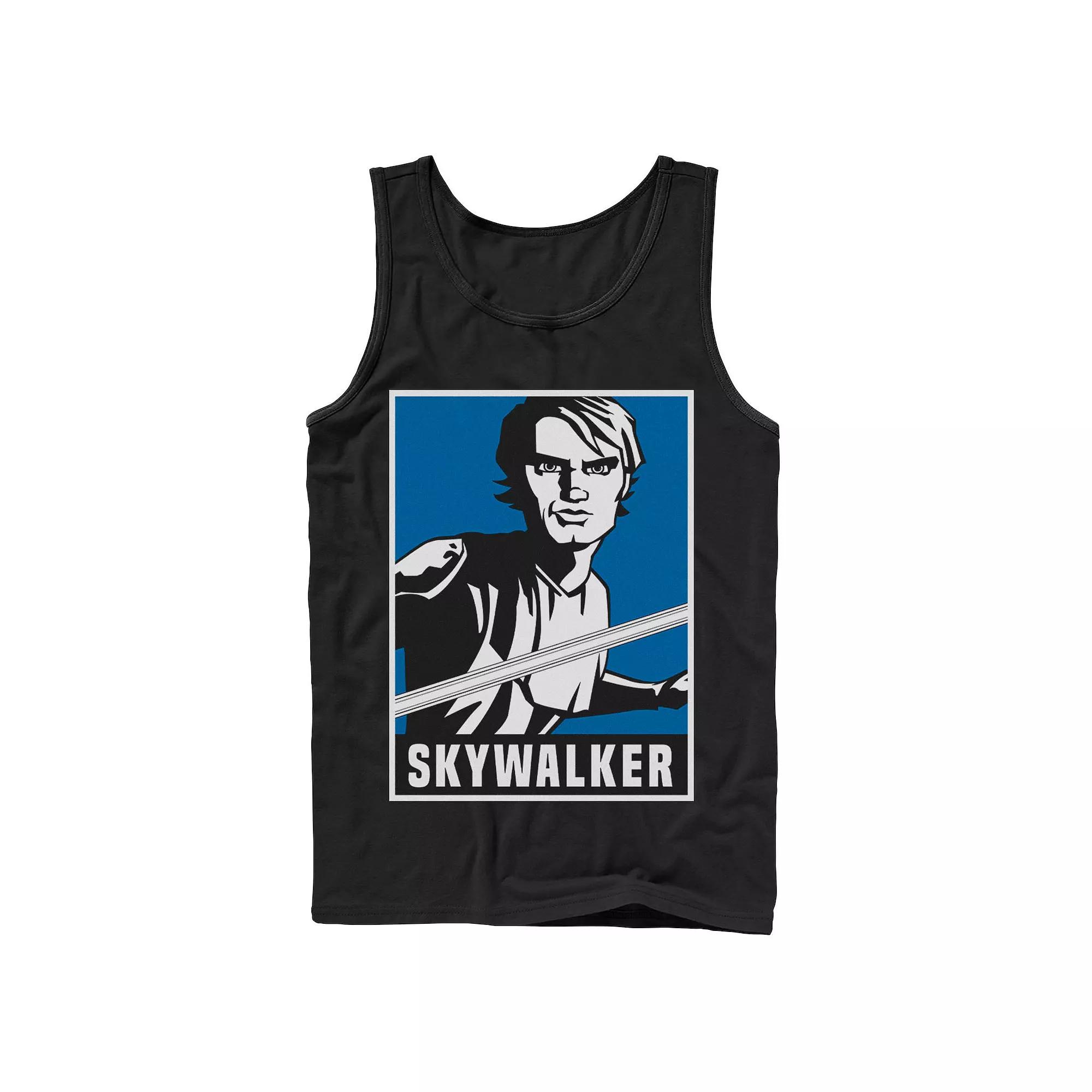 Men's Star Wars: Clone Wars Luke Skywalker Poster Tank Top,  Product Image