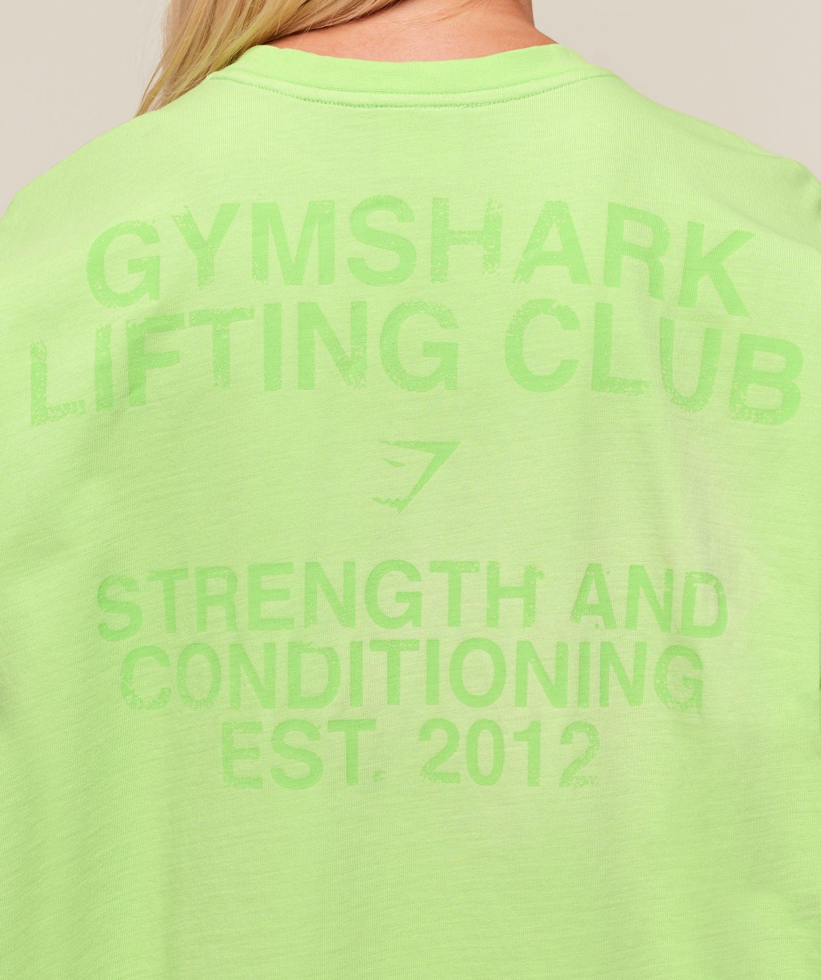 Gymshark Summer Tie-Dye Graphic Oversized T-Shirt - Energy Gelato Green/Wash Female Product Image