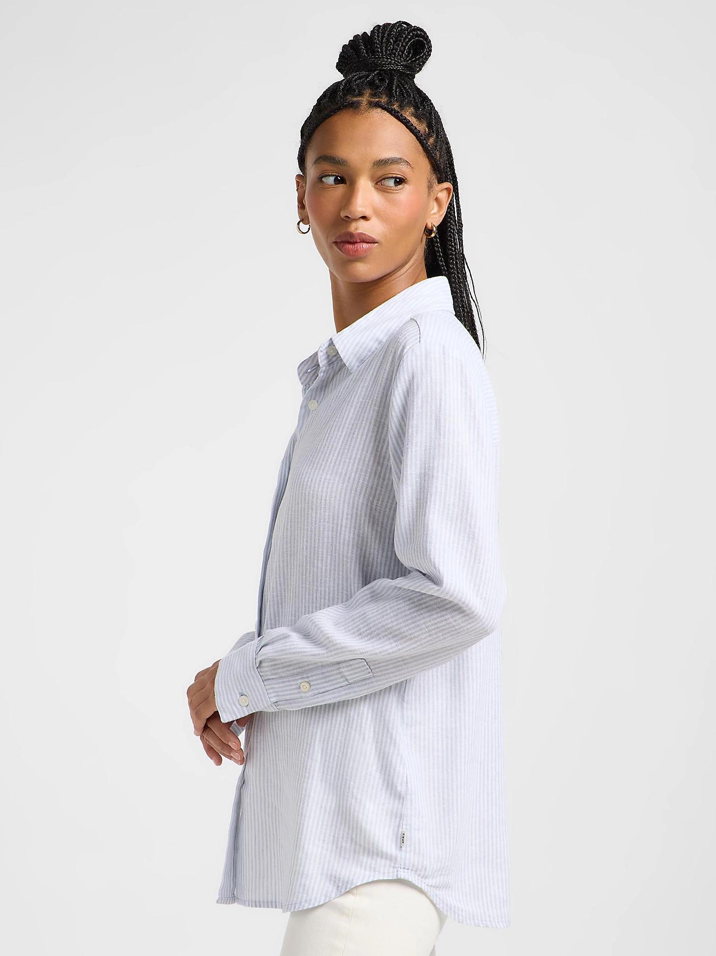 Women's Pinstripe Button Down Shirt | Women's Tops | Lee® Product Image