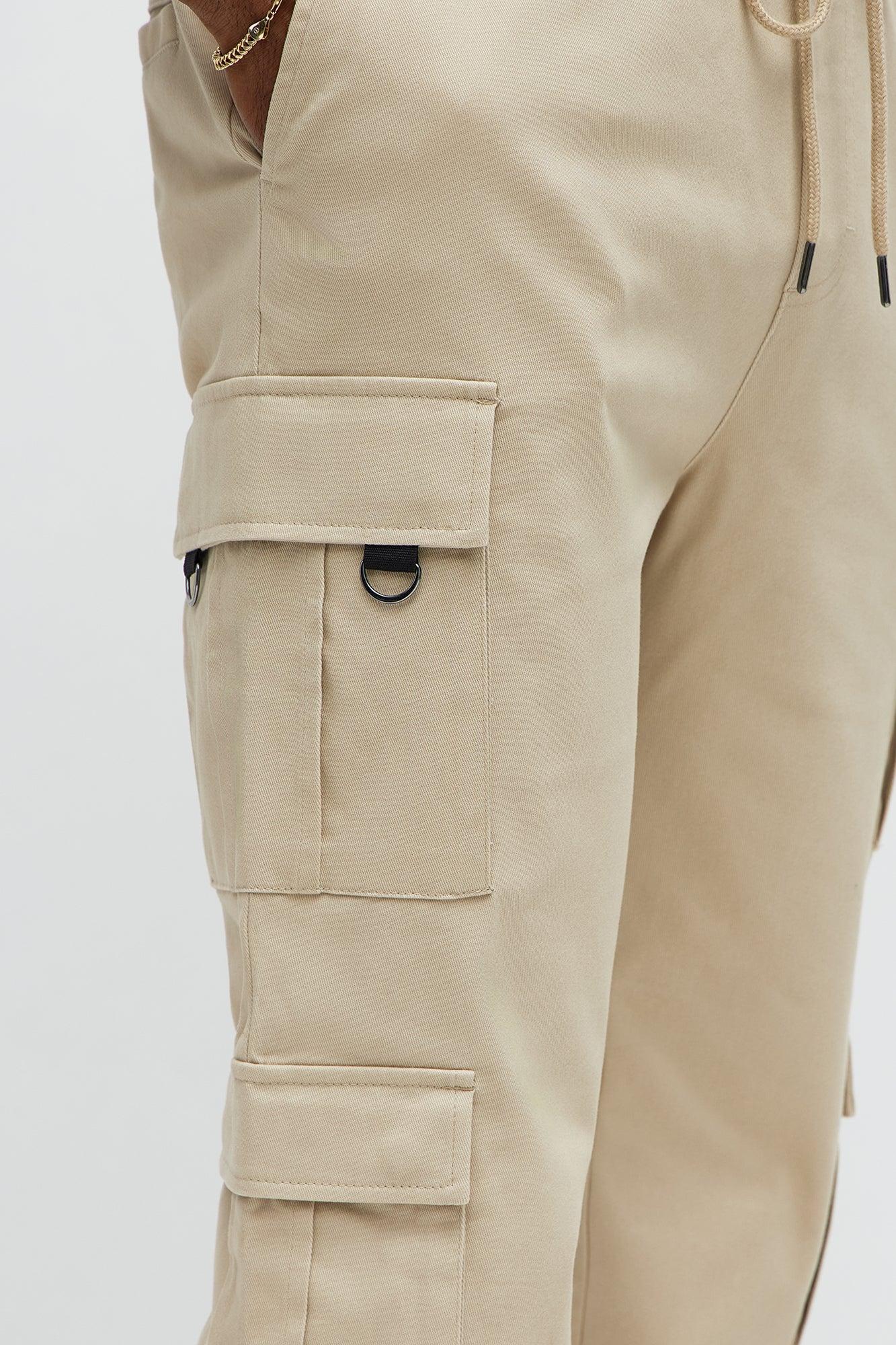 Slim Double It Cargo Pants - Khaki Male Product Image