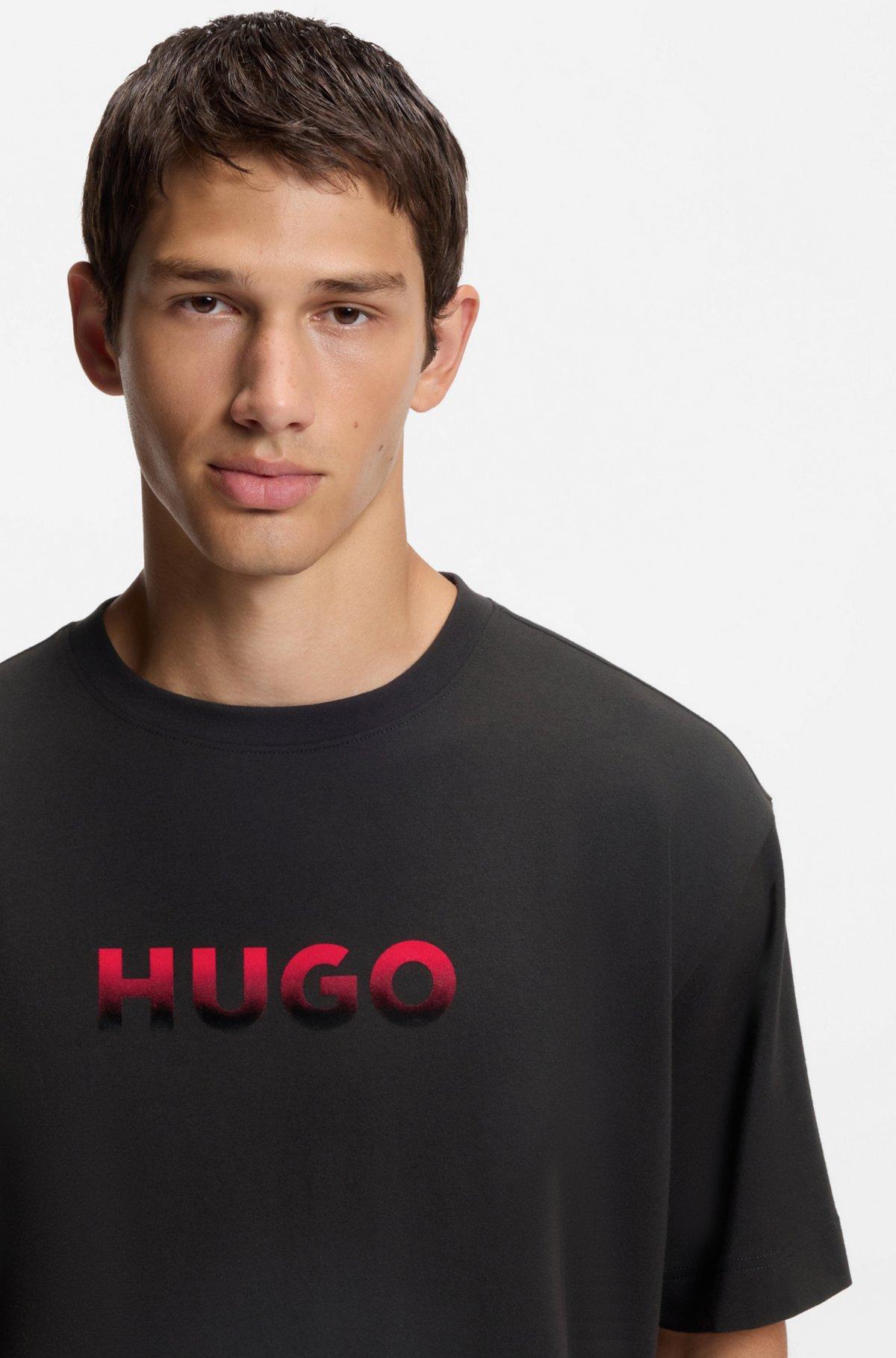 Gradient-logo pyjama T-shirt in a cotton blend Product Image