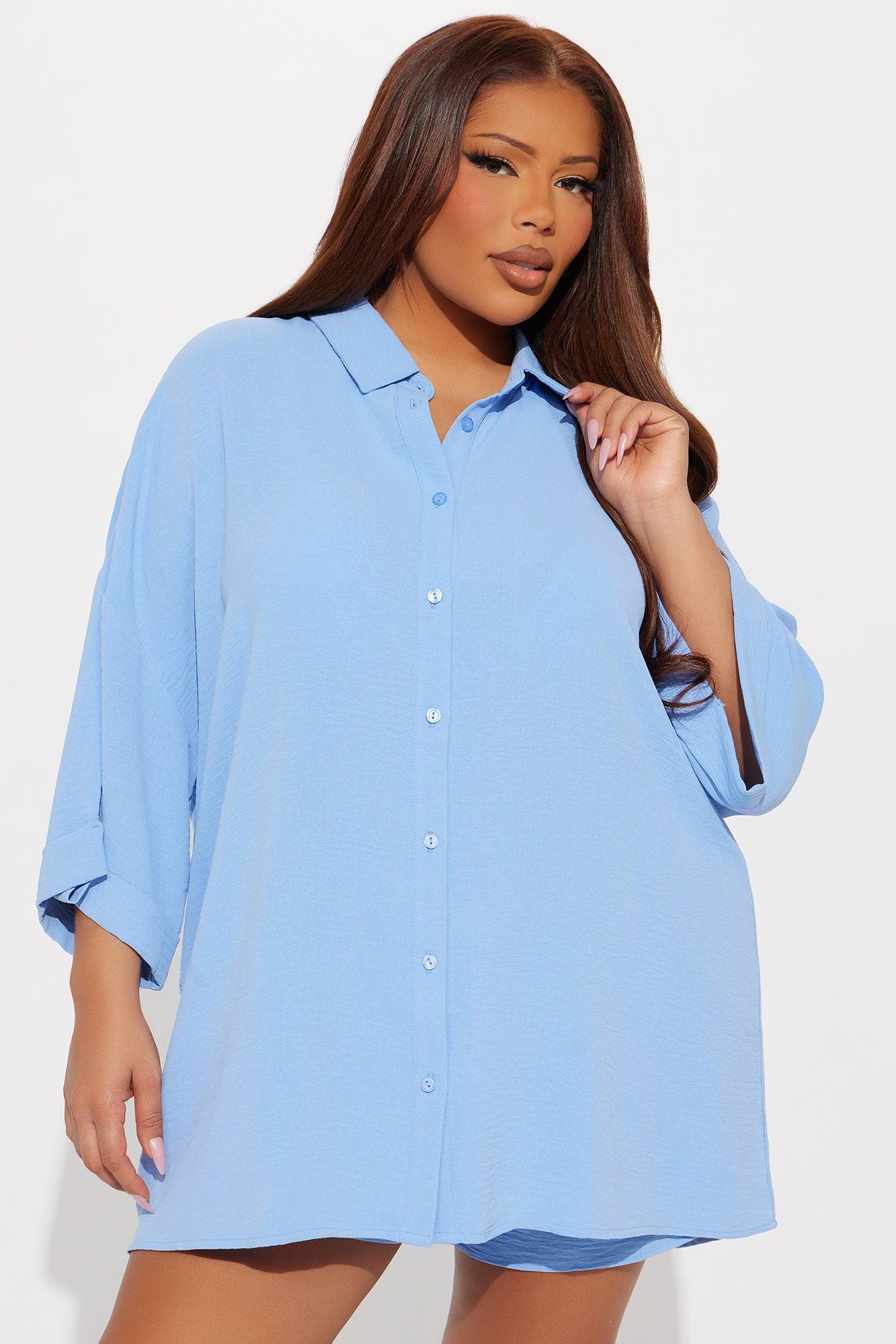 Pura Vida Short Set - Periwinkle Female Product Image