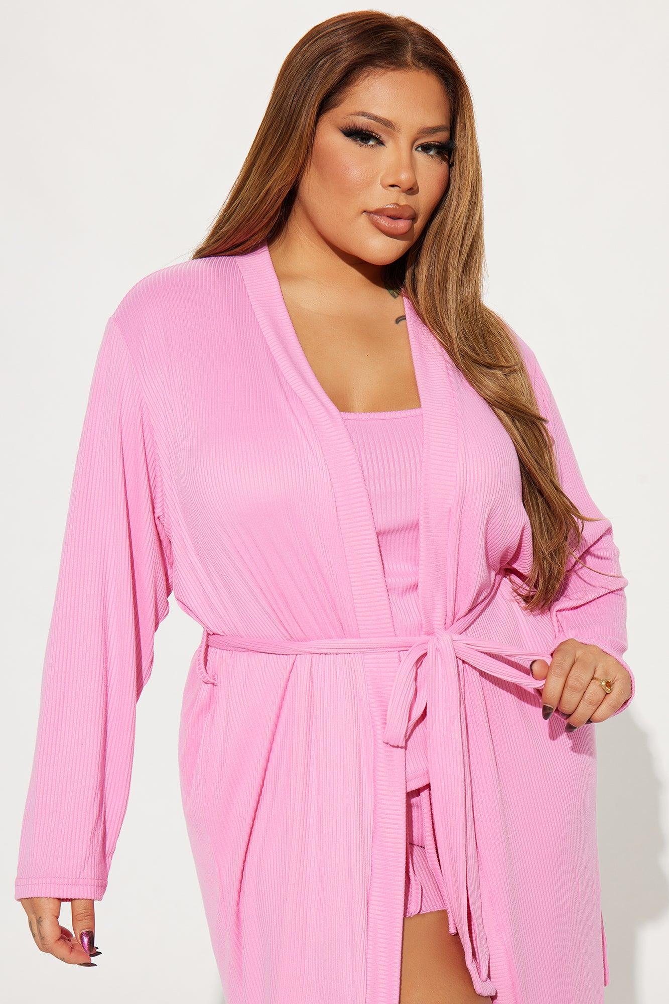 Cozy Mood PJ Robe Set - Pink Product Image