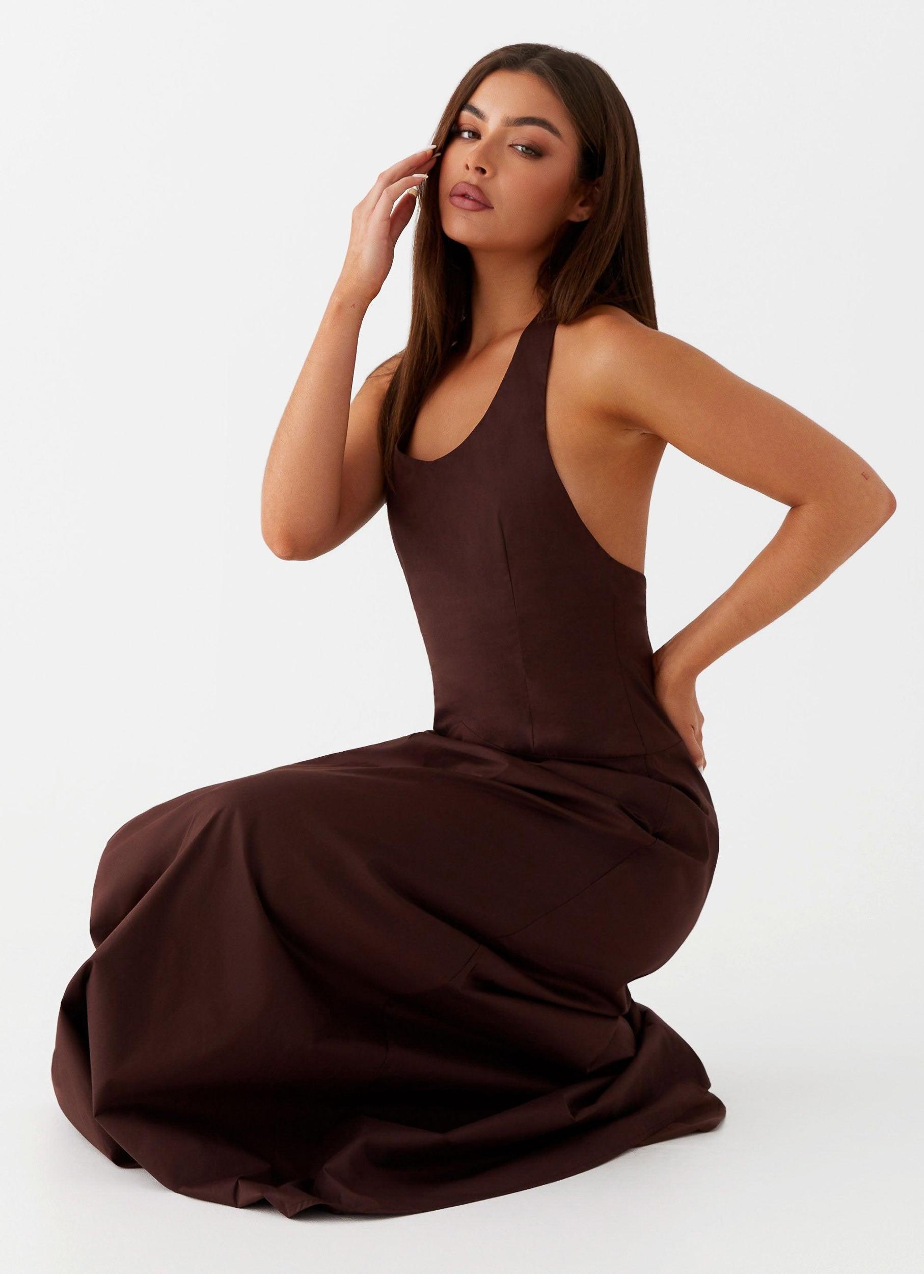 Vestige Maxi Dress - Chocolate Product Image