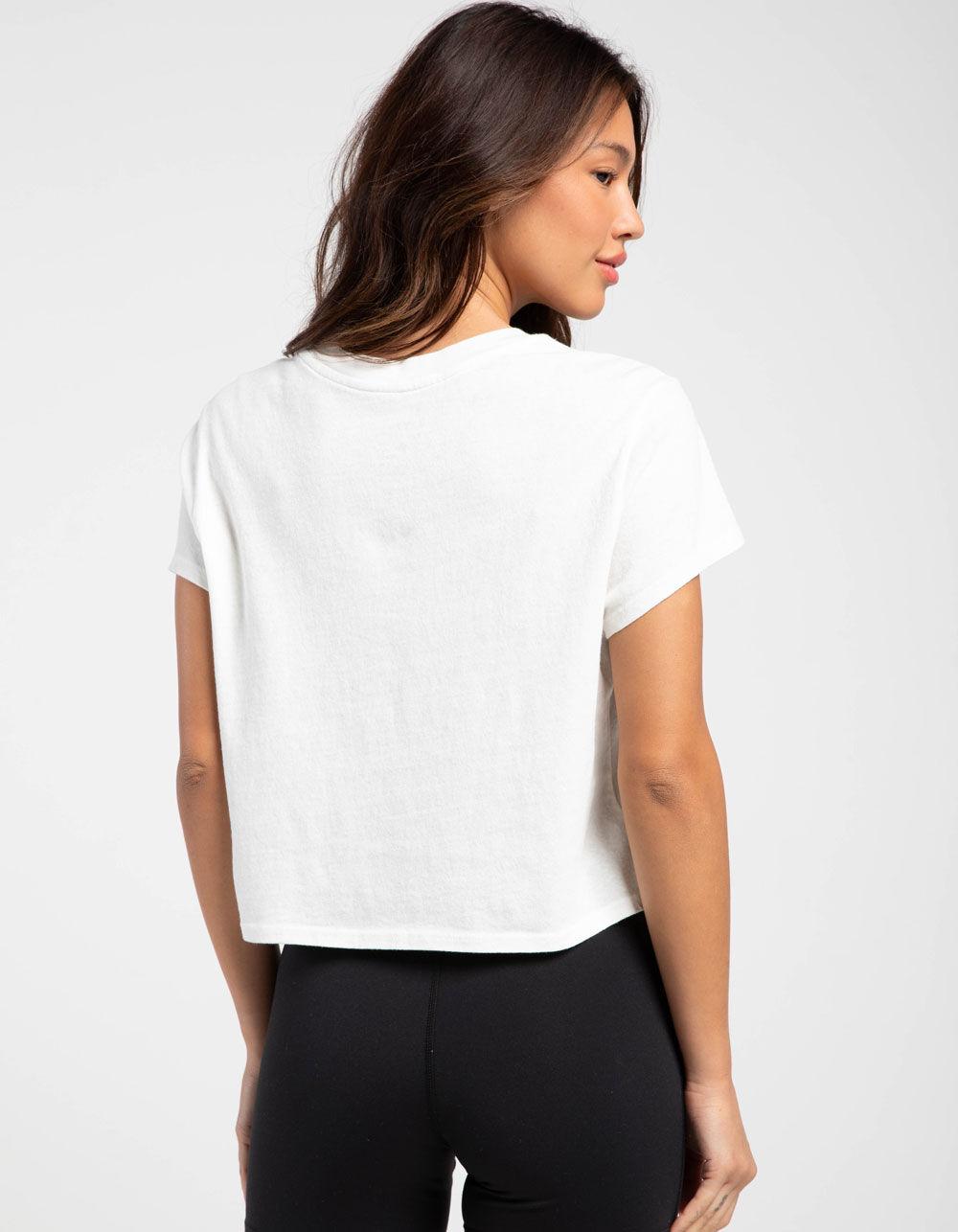 BILLABONG Go Your Own Way Womens Crop Tee - WHITE Product Image