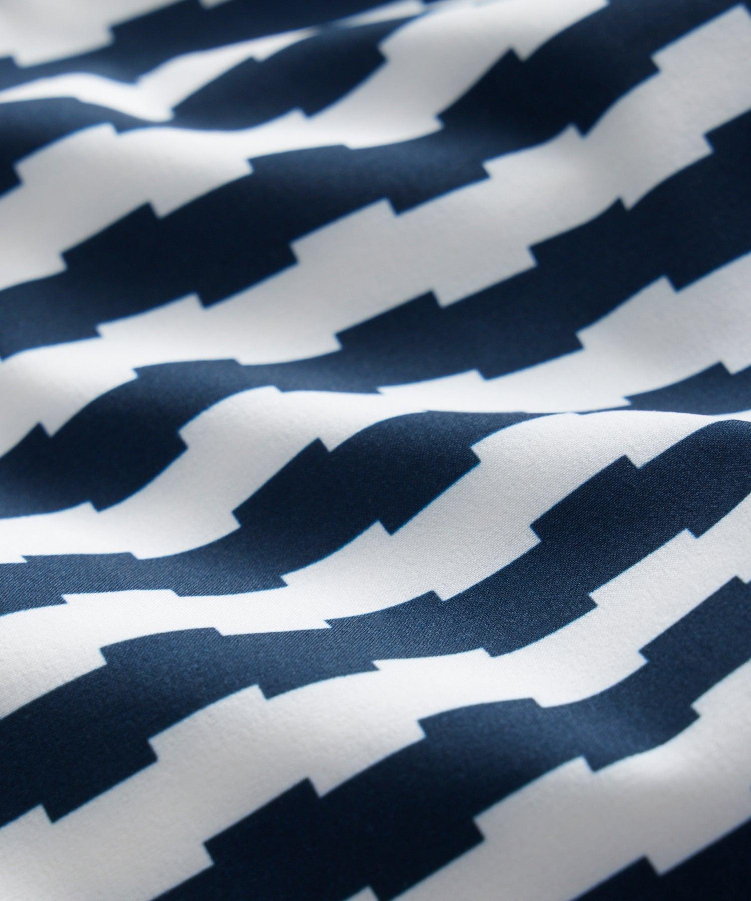 5" Montauk Swim Short In Navy Zipper Stripe Product Image