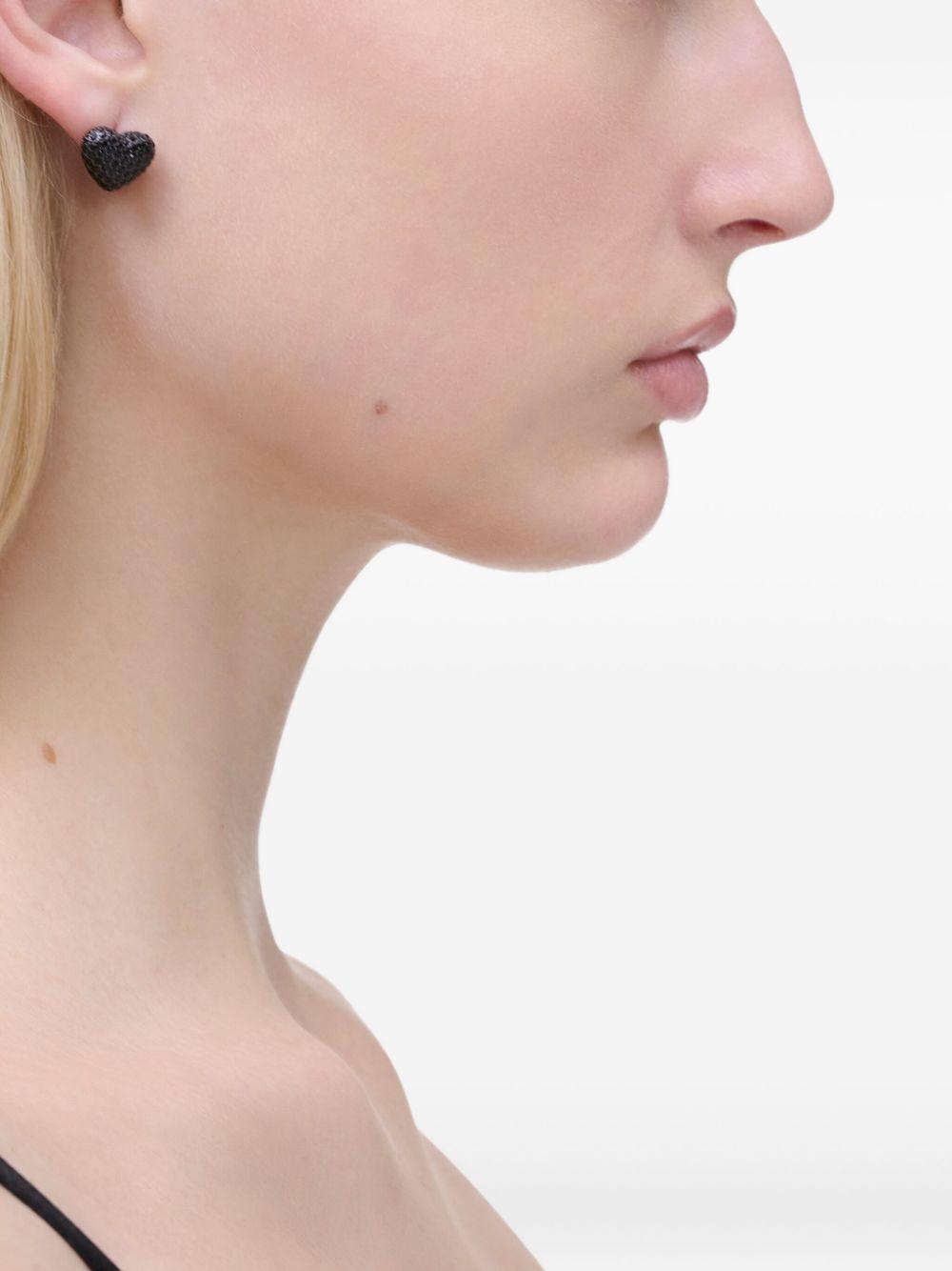 The Button Enamel Logo Hoop earrings Product Image