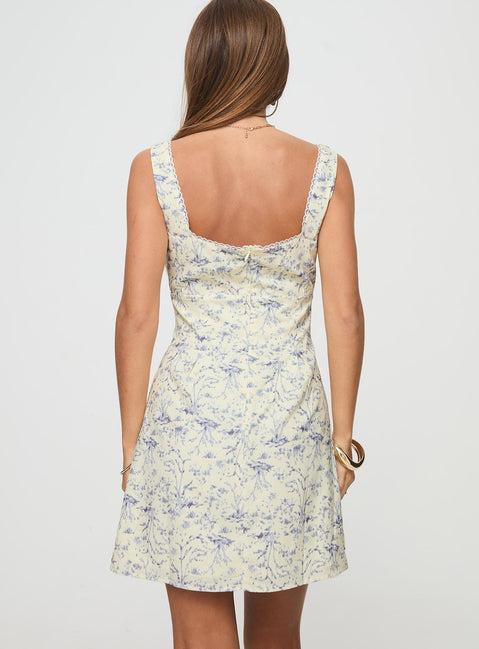 Alliston Mini Dress Yellow Product Image