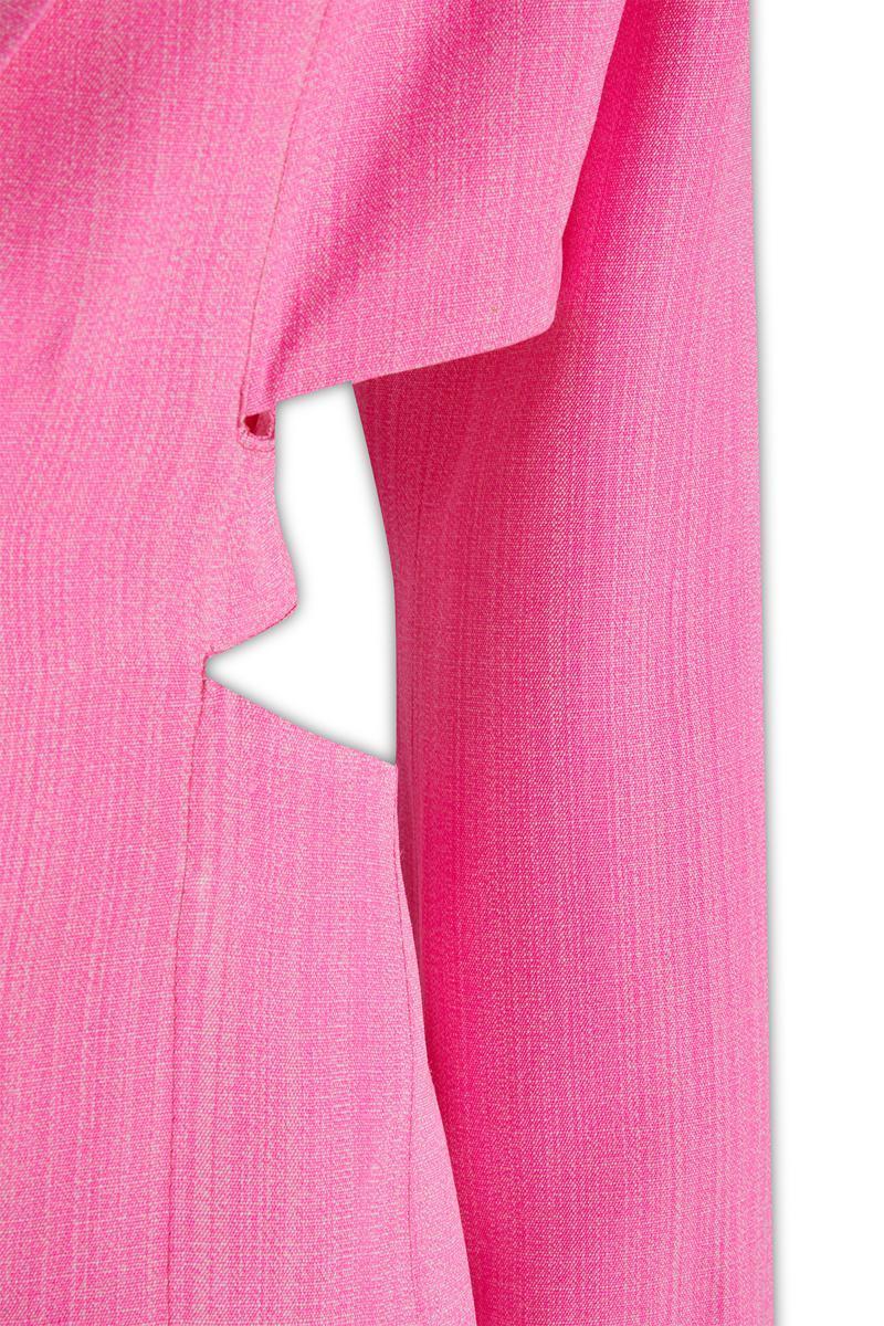 JACQUEMUS Bari Cutout Single-breasted Mini Blazer Dress In Pink Product Image