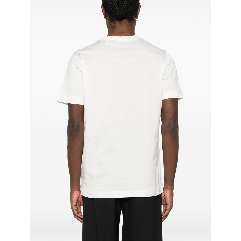 White Embroidered T-Shirt Product Image