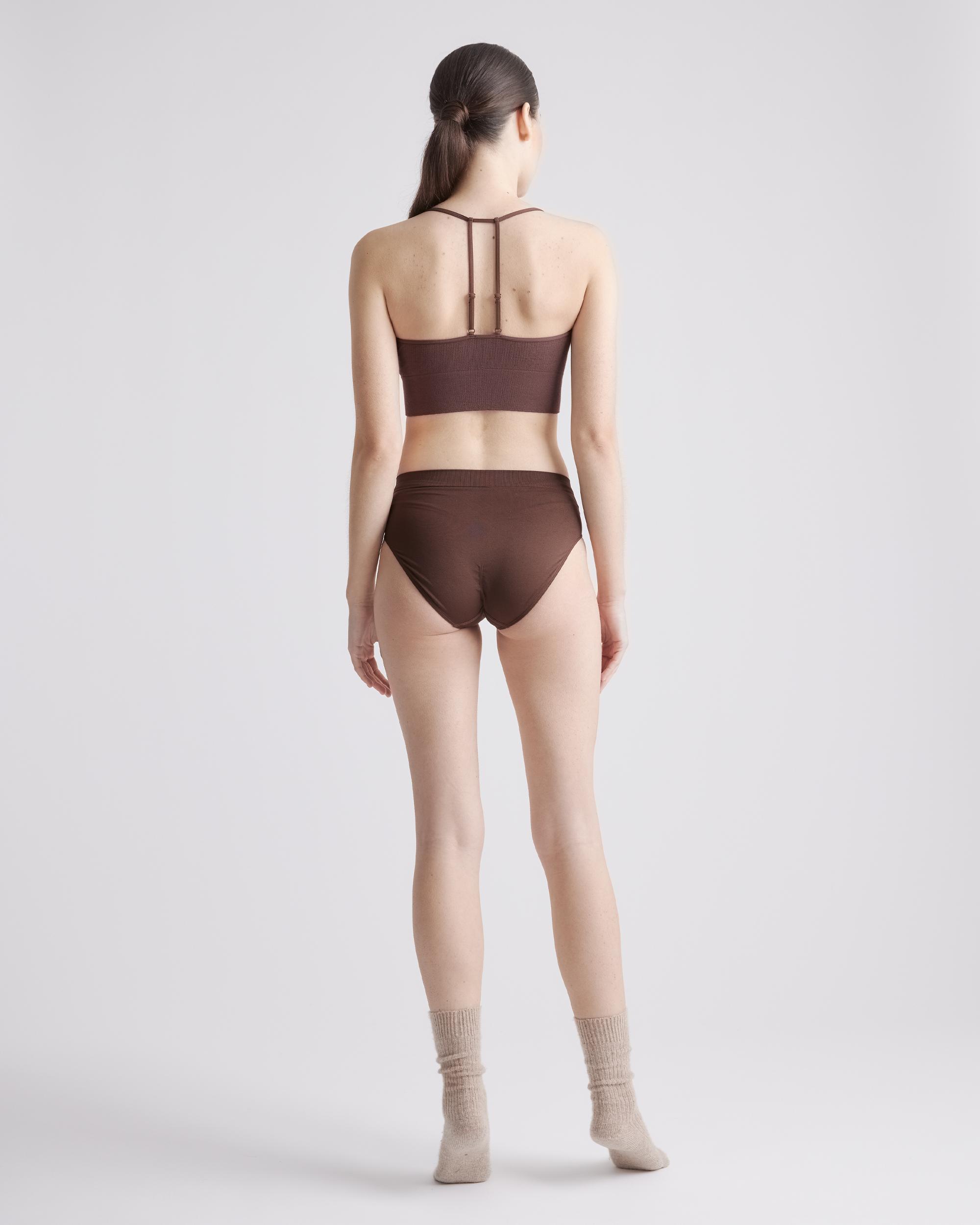 Quince | Women's Comfort Rib T-Back Bralette Size Large/XL, Nylon/Spandex Product Image