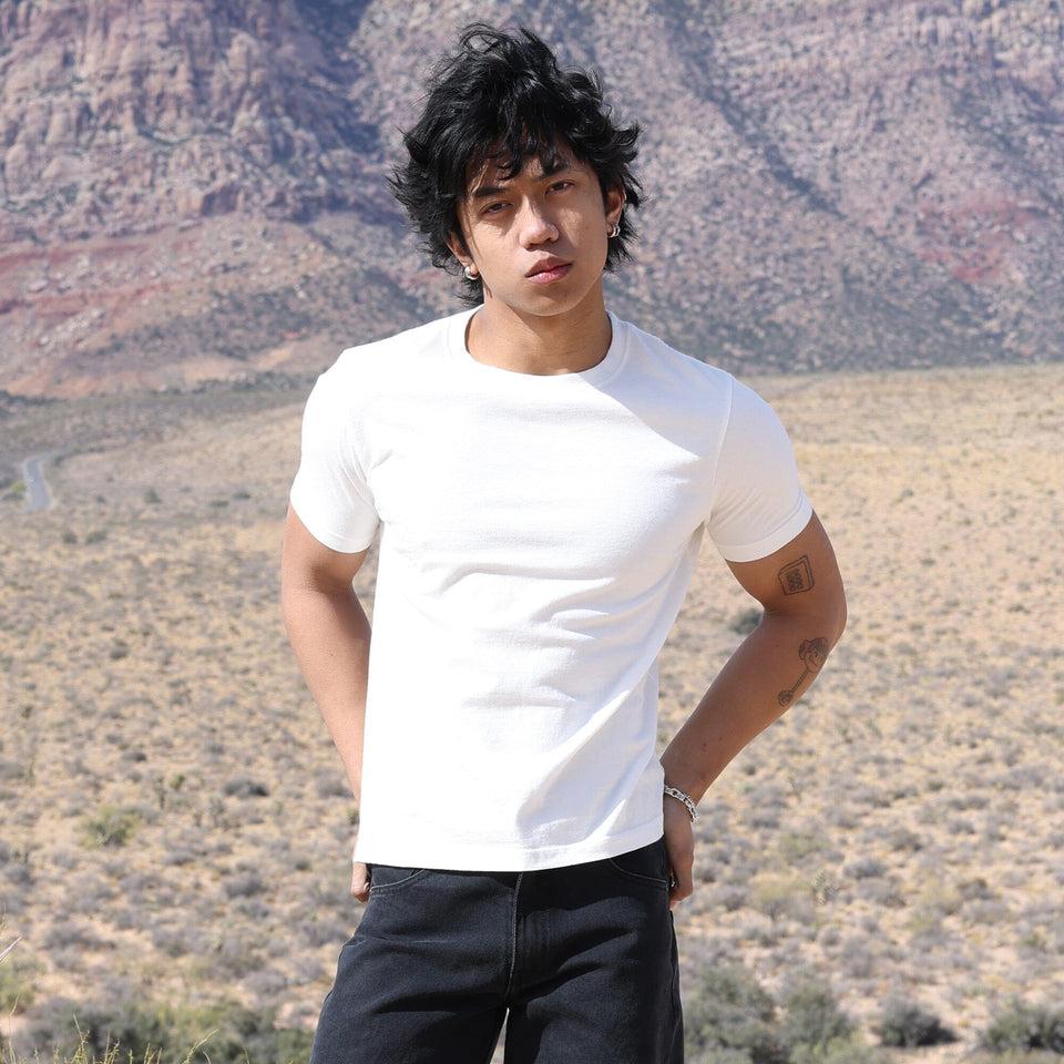 Los Feliz Crop Muscle Tee II (Natural) Product Image