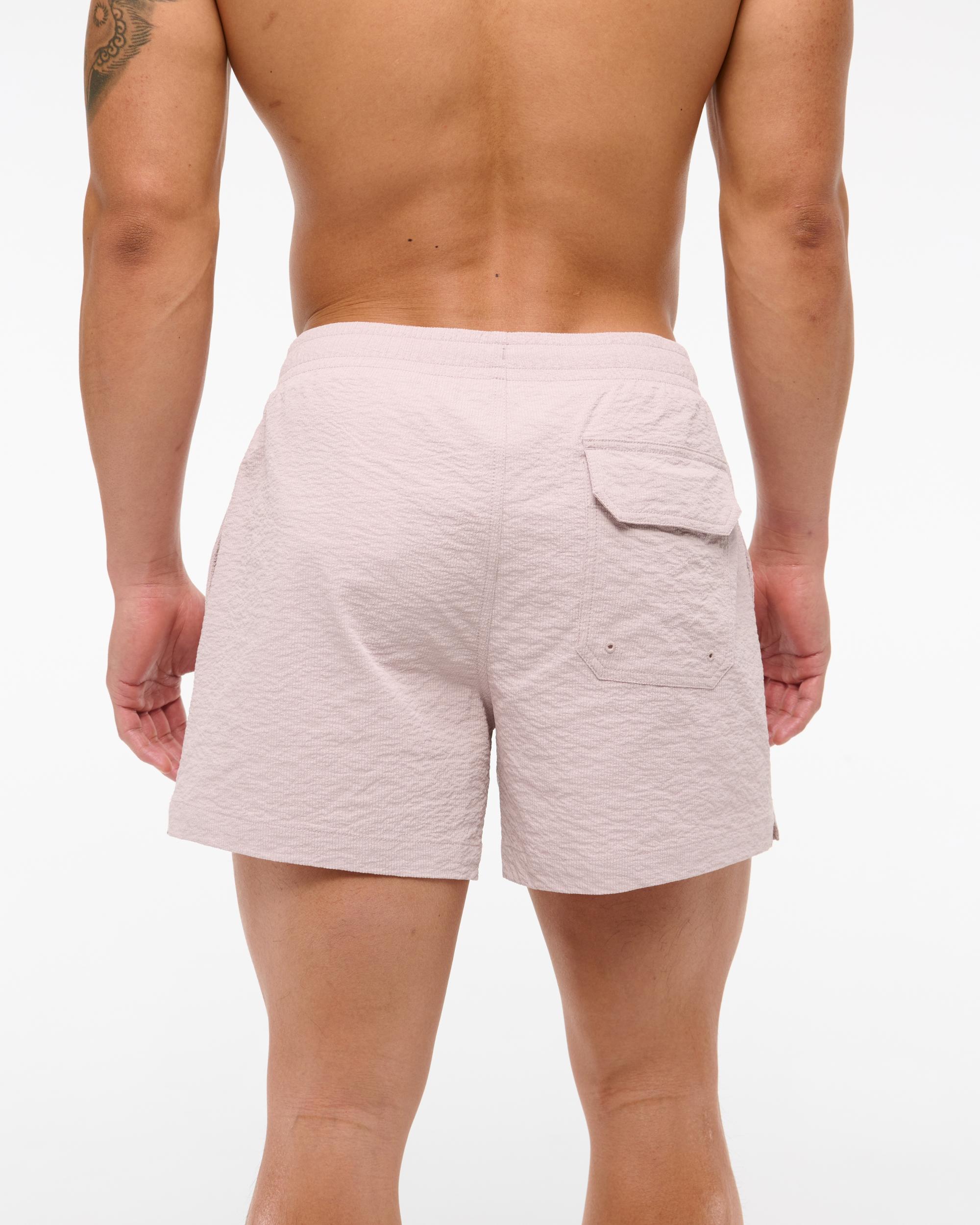 Pull-On Micro-Seersucker Swim Trunk Product Image