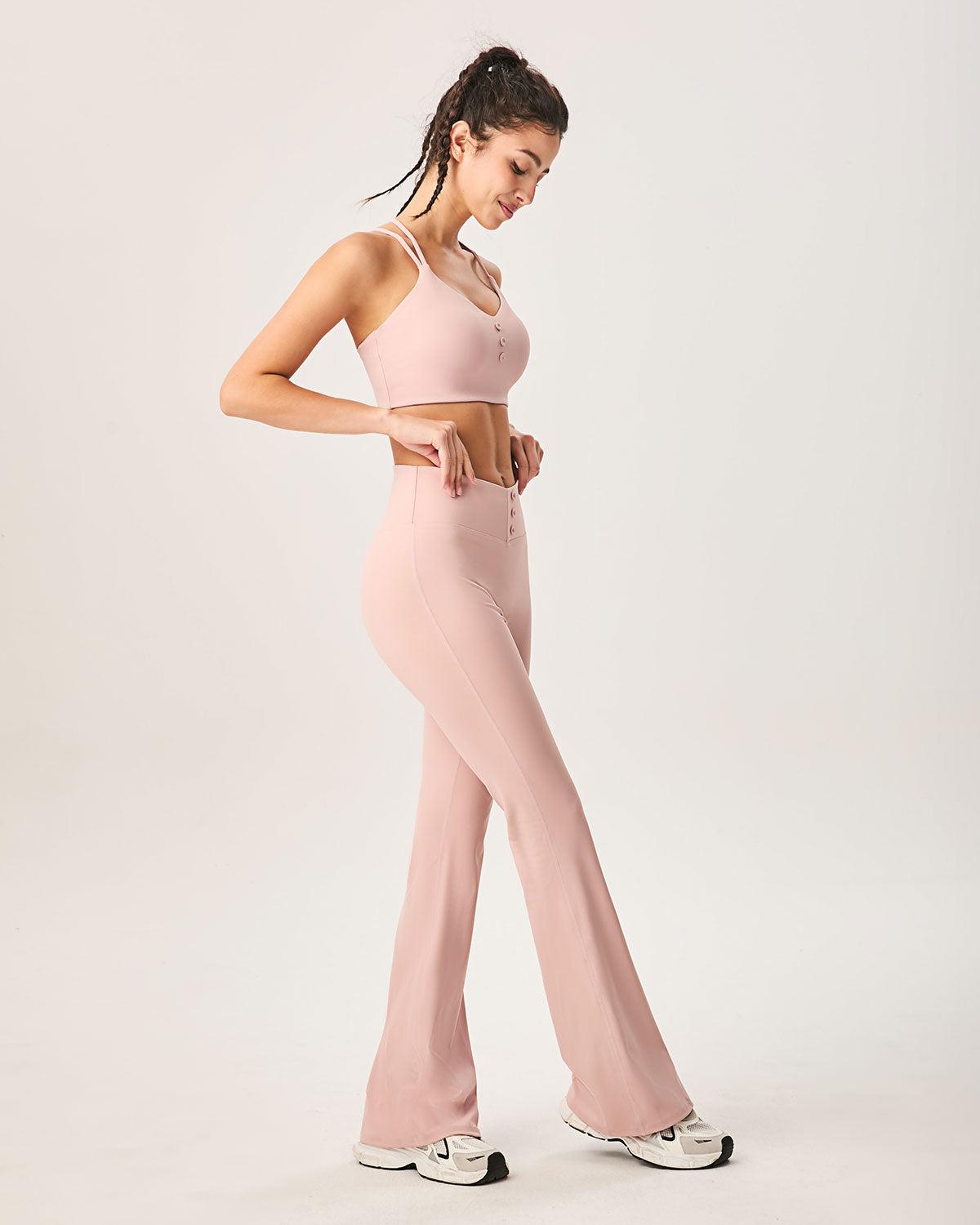 Pink High Waisted Sleek Leggings Product Image