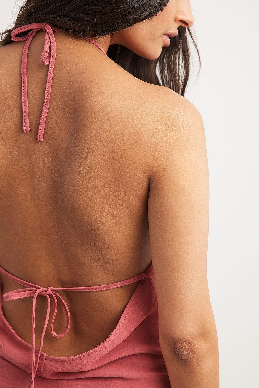 Funnel Neck Open Back Top Product Image