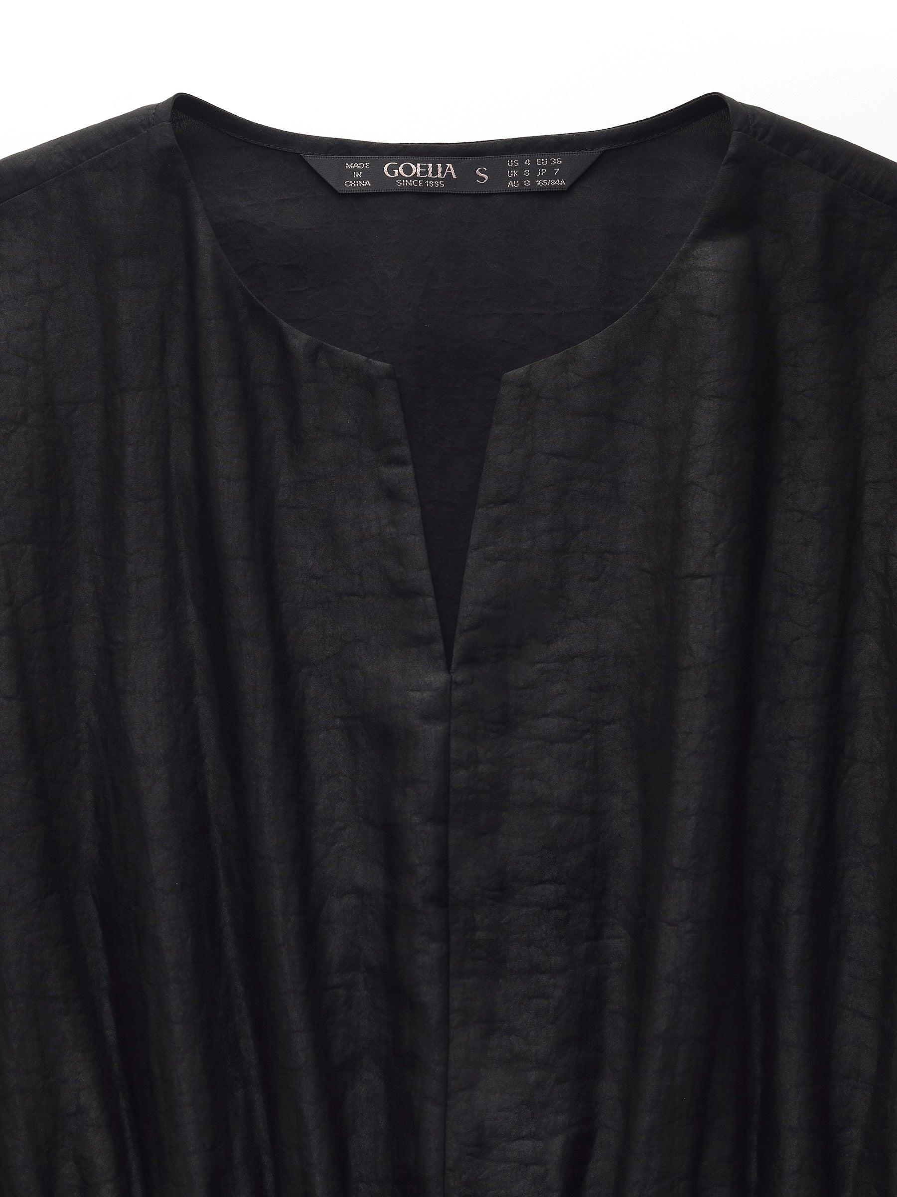 18MM Xiang Yun Silk Women Elastic Waist Maxi Dress Product Image