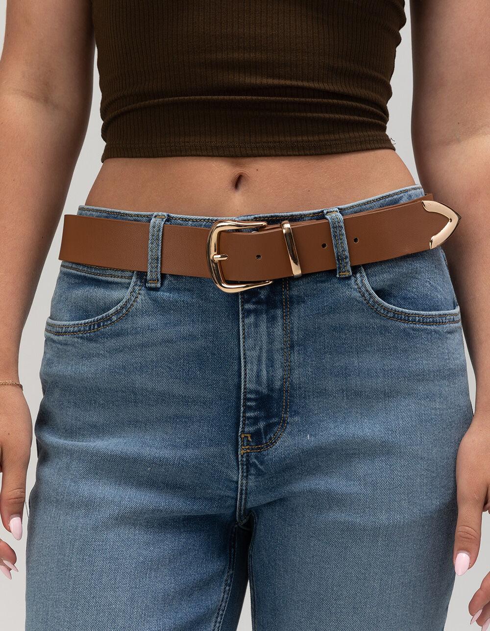 Core Basic Womens Belt - COGNAC Product Image