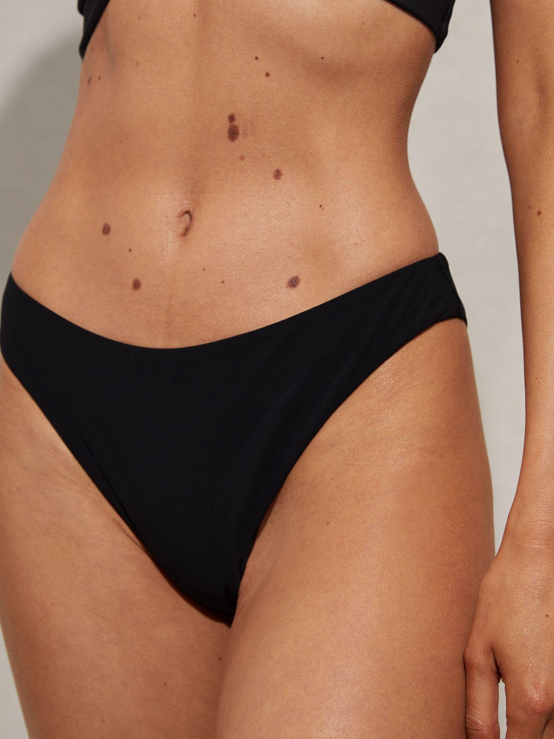Mid Rise Bikini Bottoms in Black Product Image