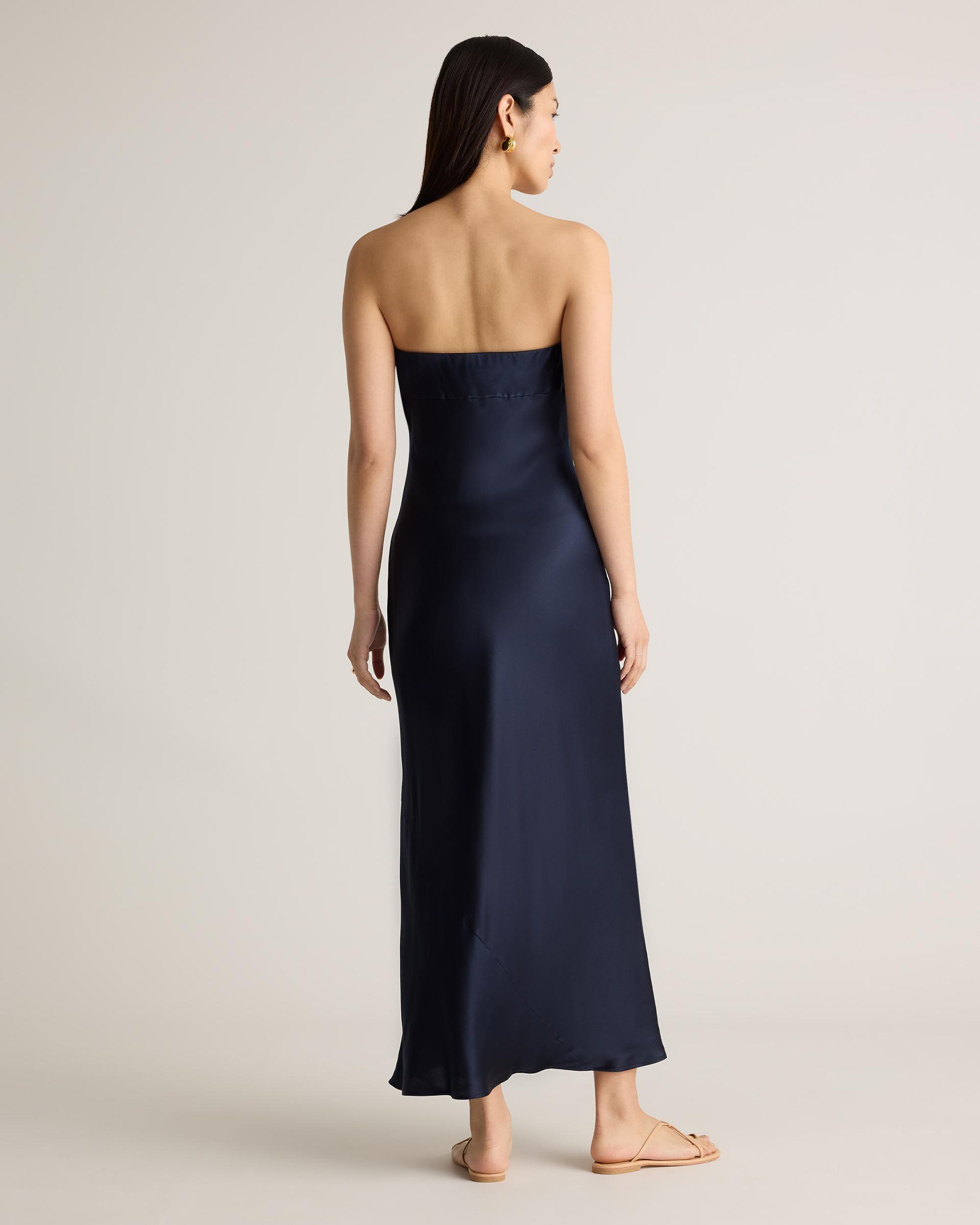 Quince | Women's Strapless Midi Dress Mulberry Silk Product Image