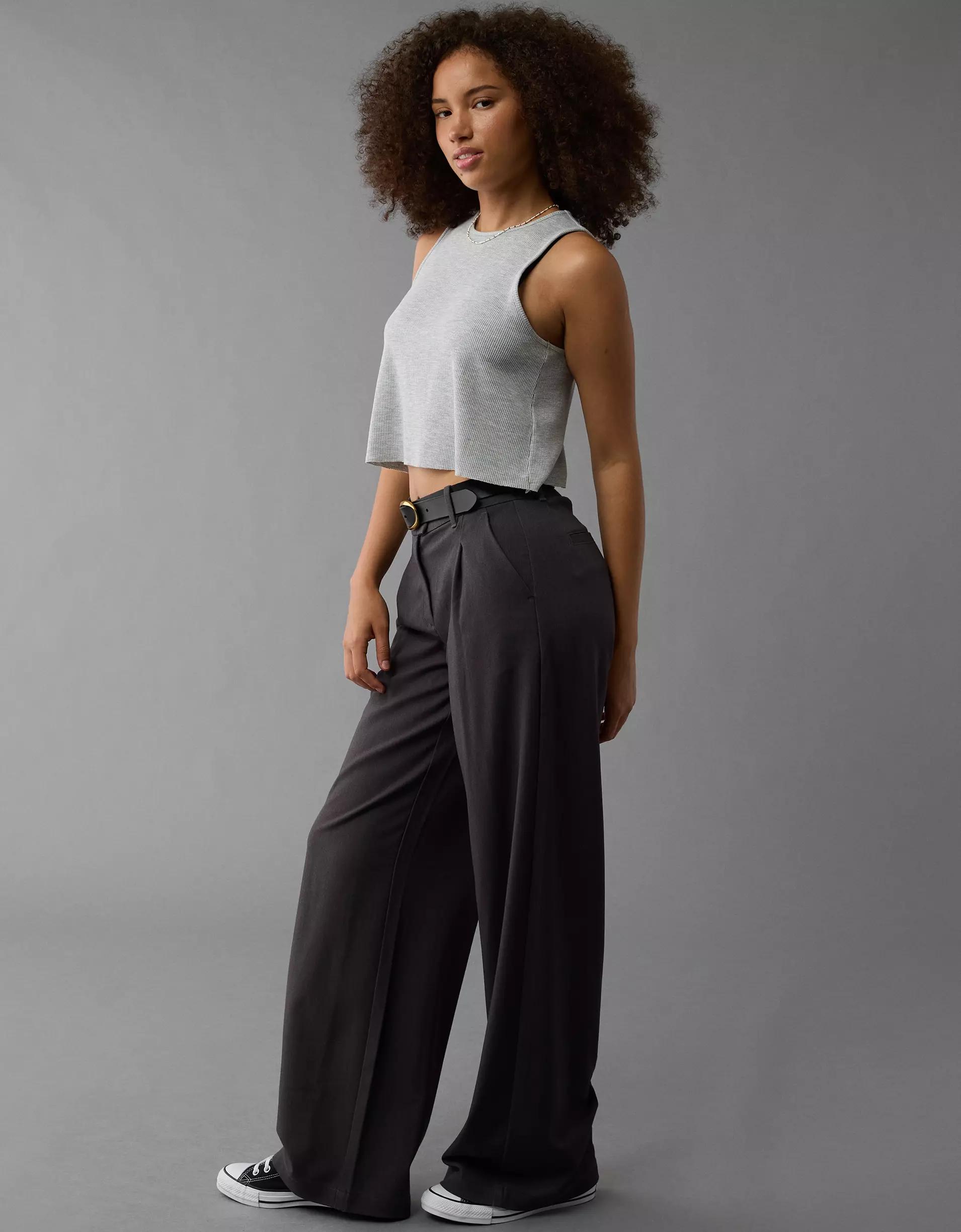 AE Curvy High-Waisted Poppy Trouser Product Image
