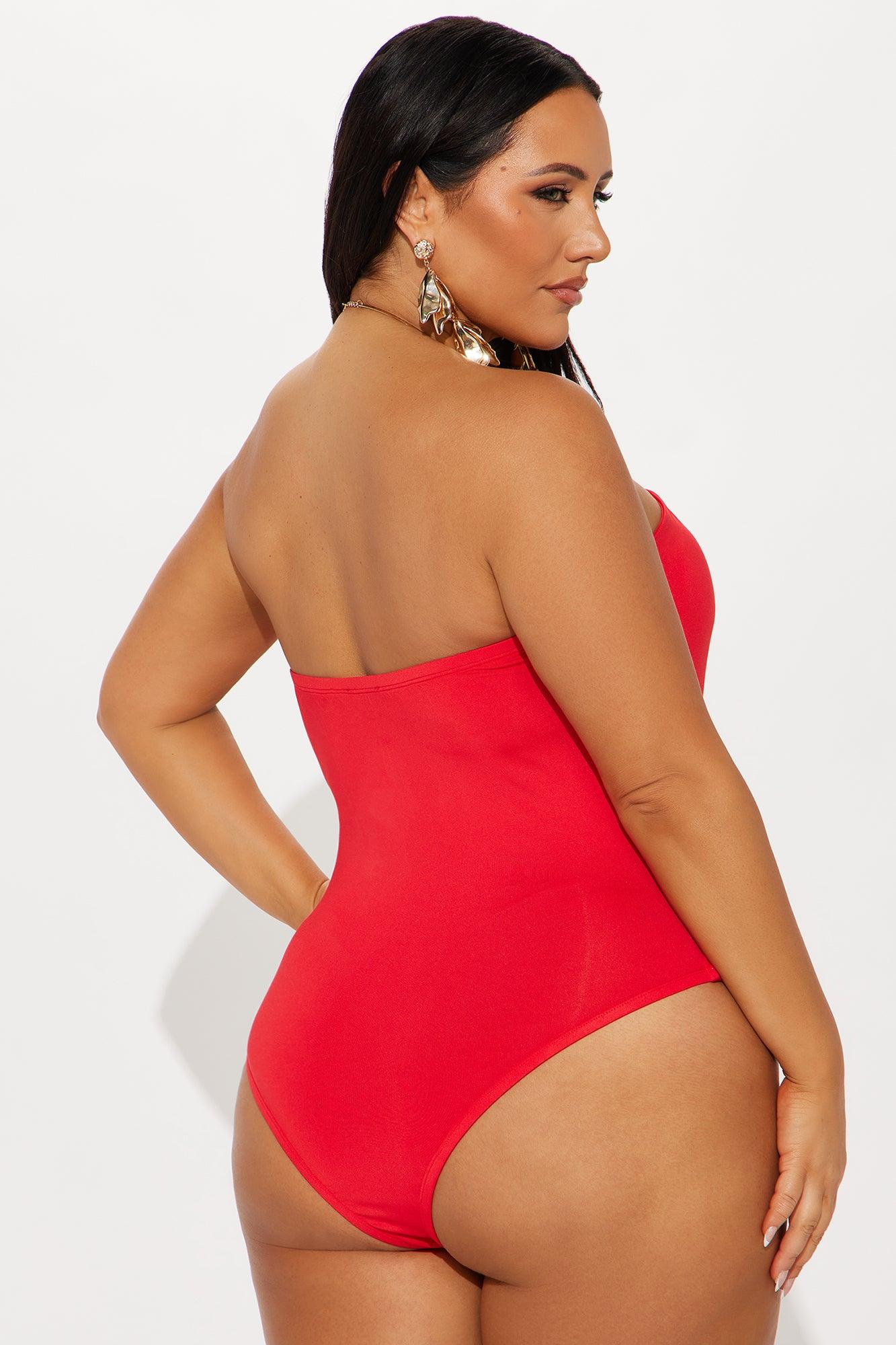 Hera Halter Bodysuit - Red Female Product Image
