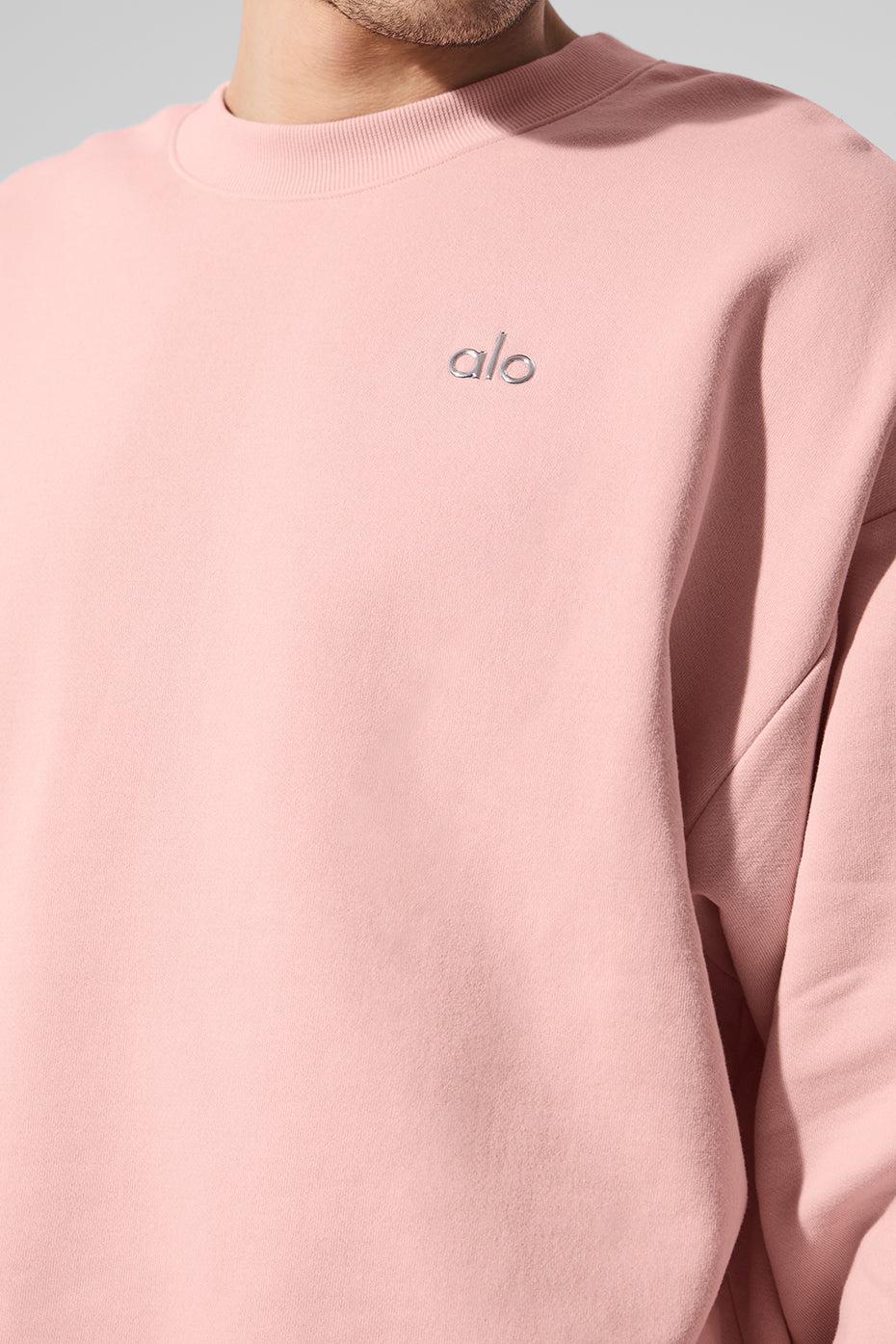 Accolade Crew Neck Pullover - Pink Quartz Product Image