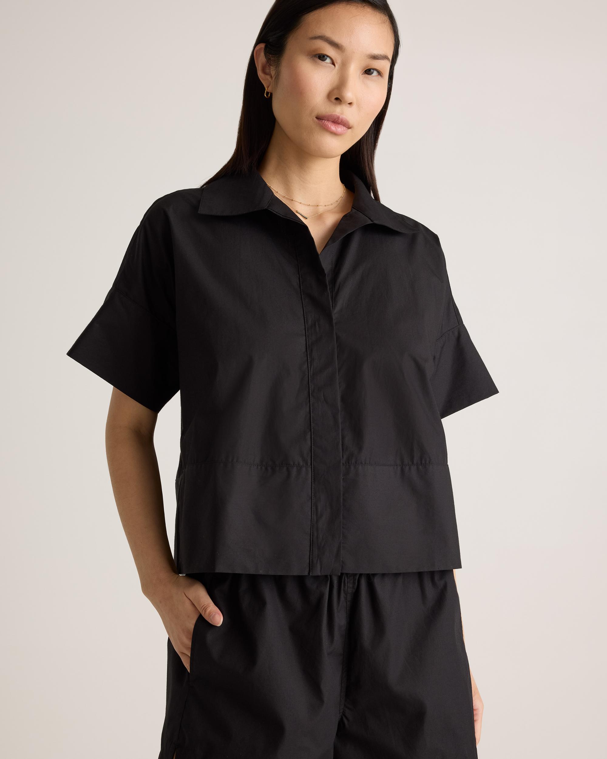 Quince | Women's Poplin Pull-On Shorts Organic Cotton Product Image