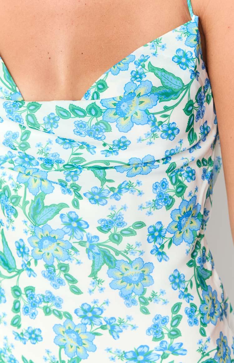 Valentina Blue Floral Maxi Dress Baby Product Image