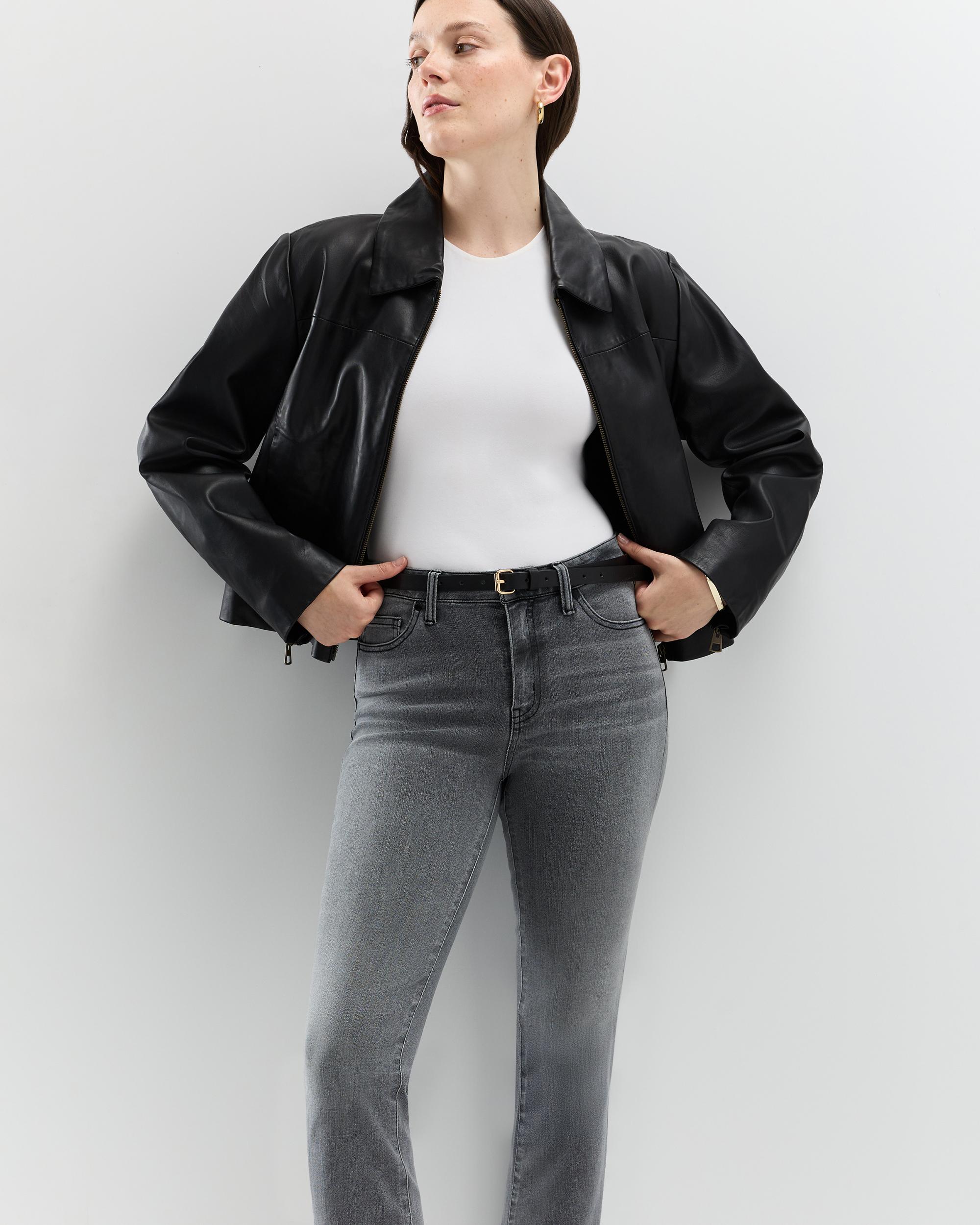 Quince | Women's Bella Stretch Straight Jeans Organic Cotton Product Image