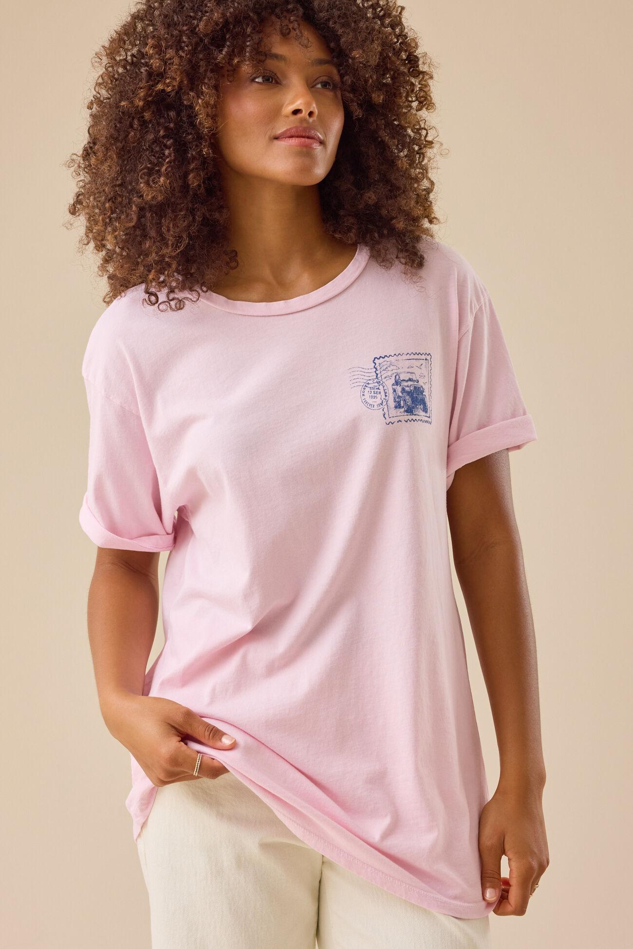 Cousins Beach Postage Oversized Tee Product Image