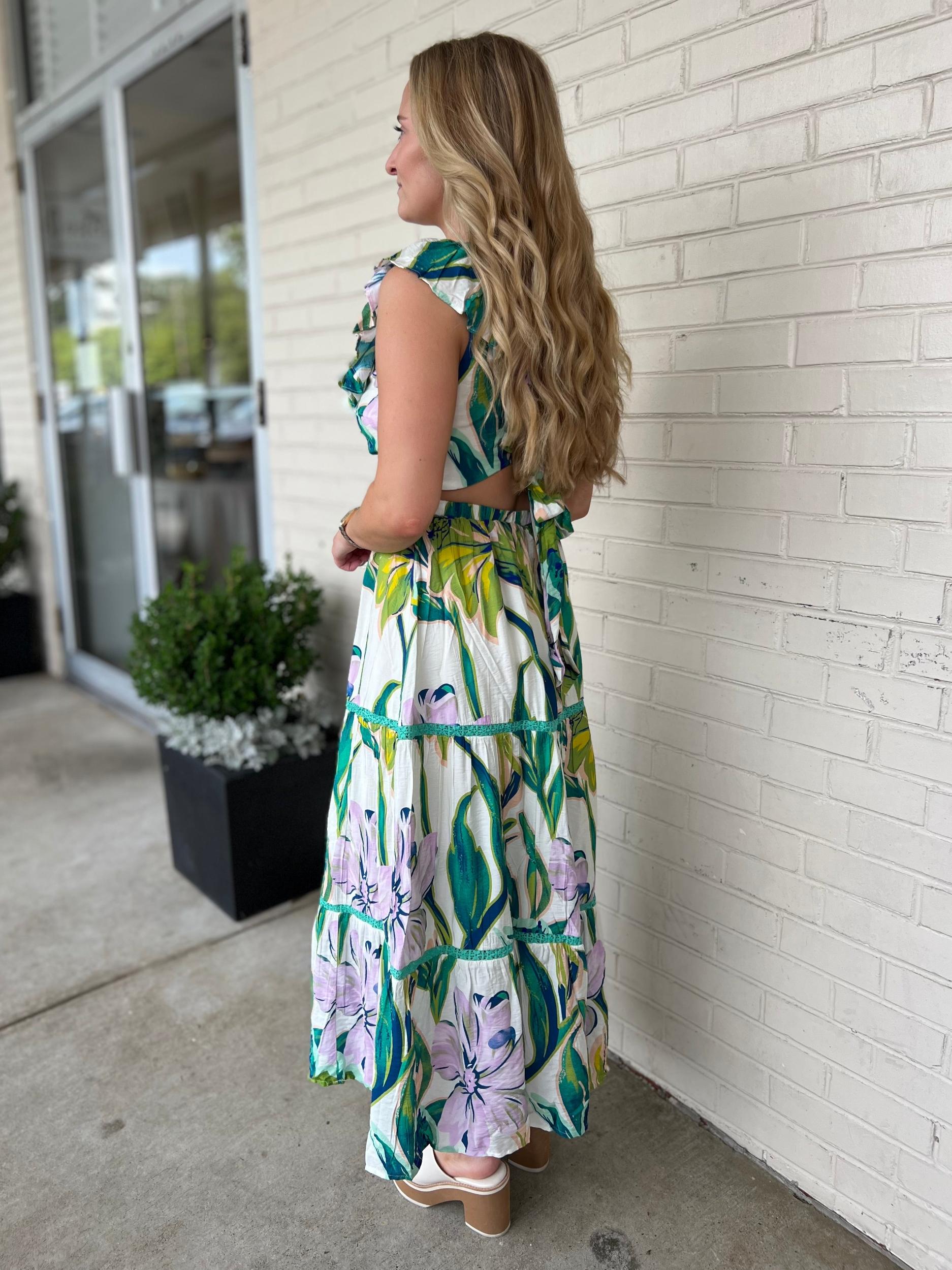 Skylar Floral Midi Dress Product Image