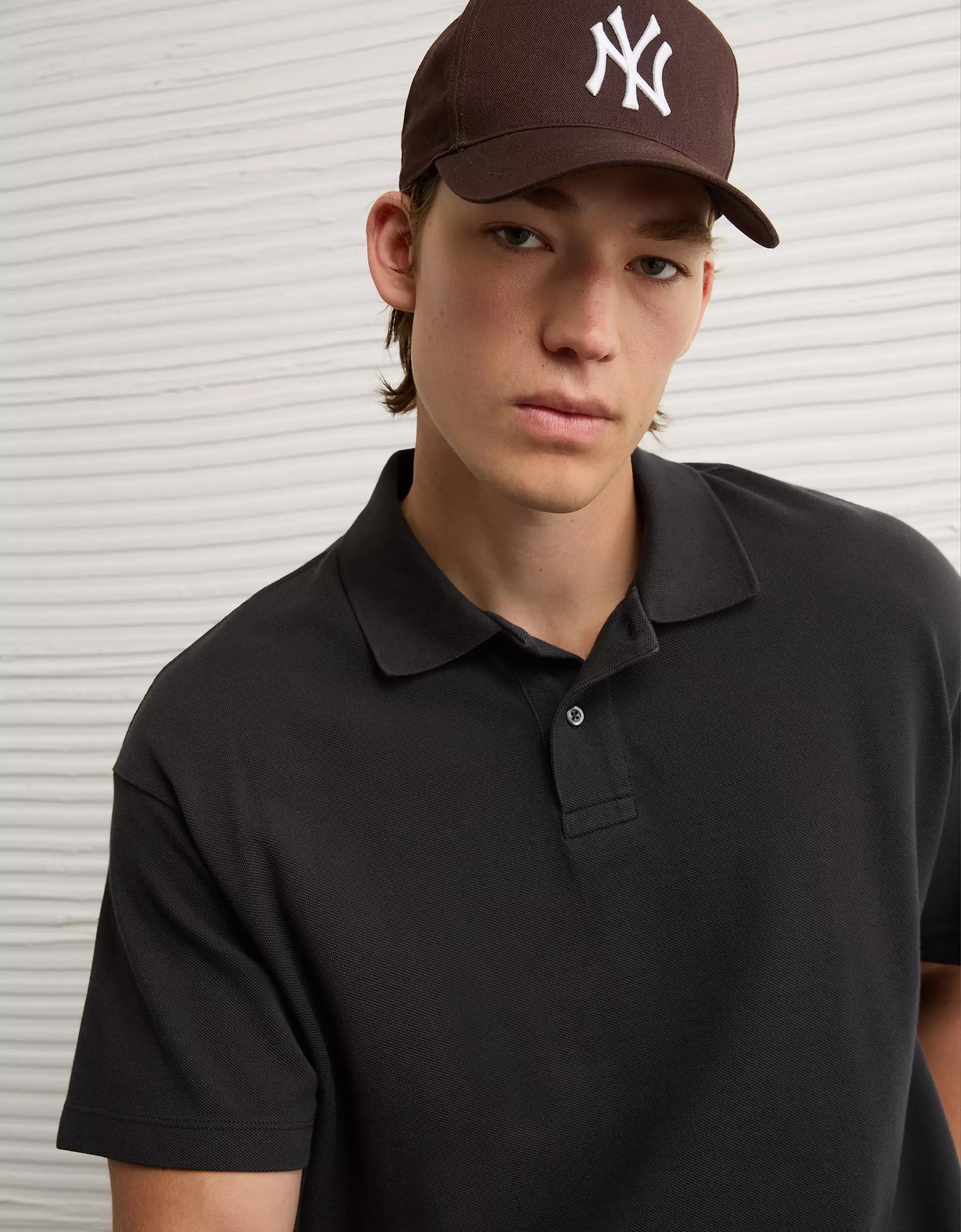 AE Boxy Polo Shirt Product Image