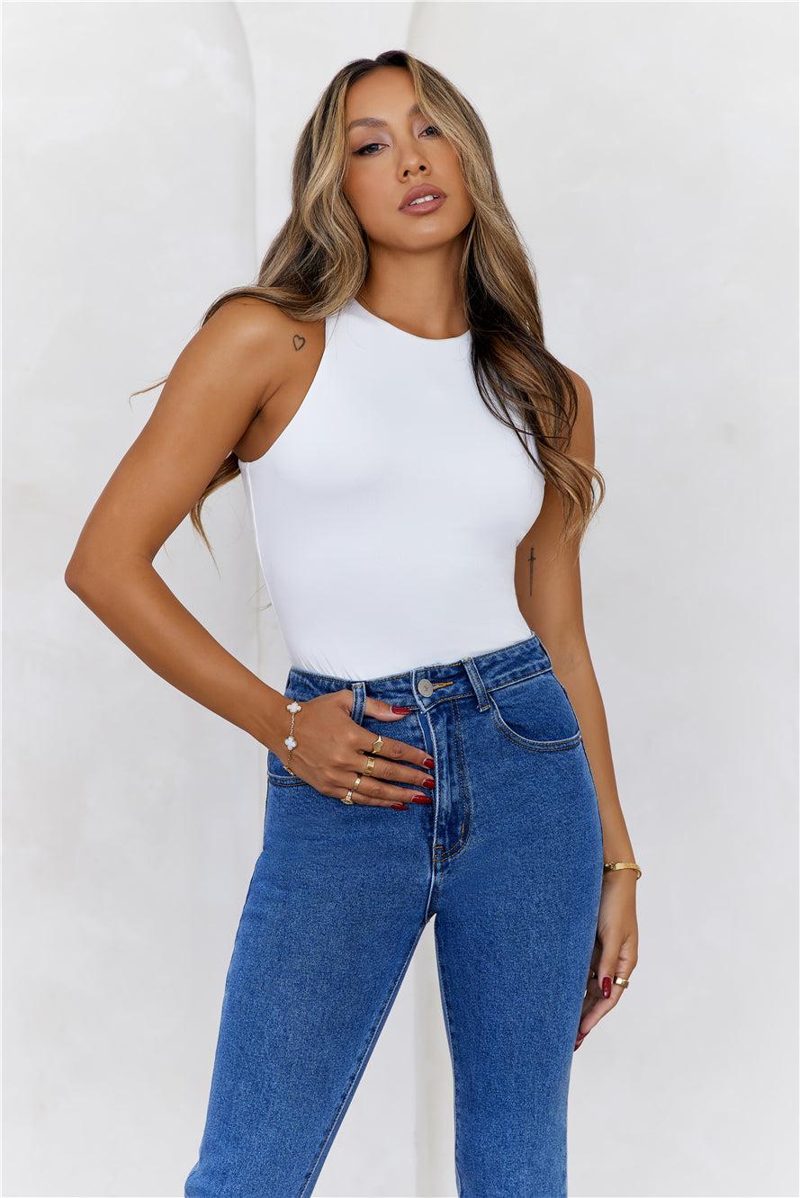 BASE Repeat After Me Tank Top White Product Image