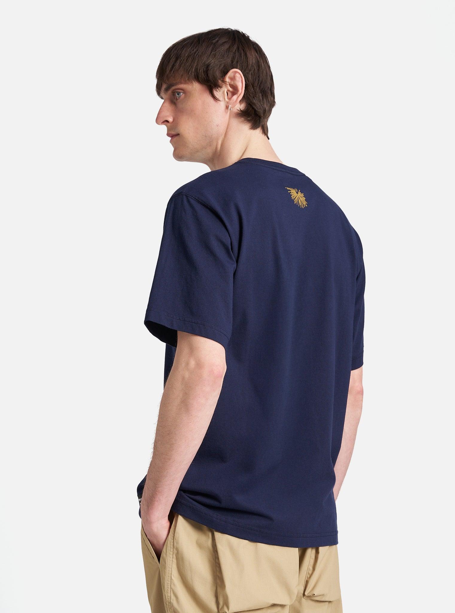 Flower Mountain x Universal Works Navy Single Jersey Tee Product Image