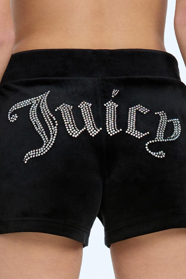 Big Bling Velour Track Shorts Product Image