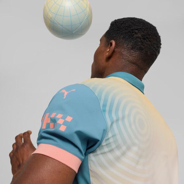 PUMA Manchester City 24/25 Authentic Fourth Men's Soccer Jersey in Rosebay/Bold Blue Product Image