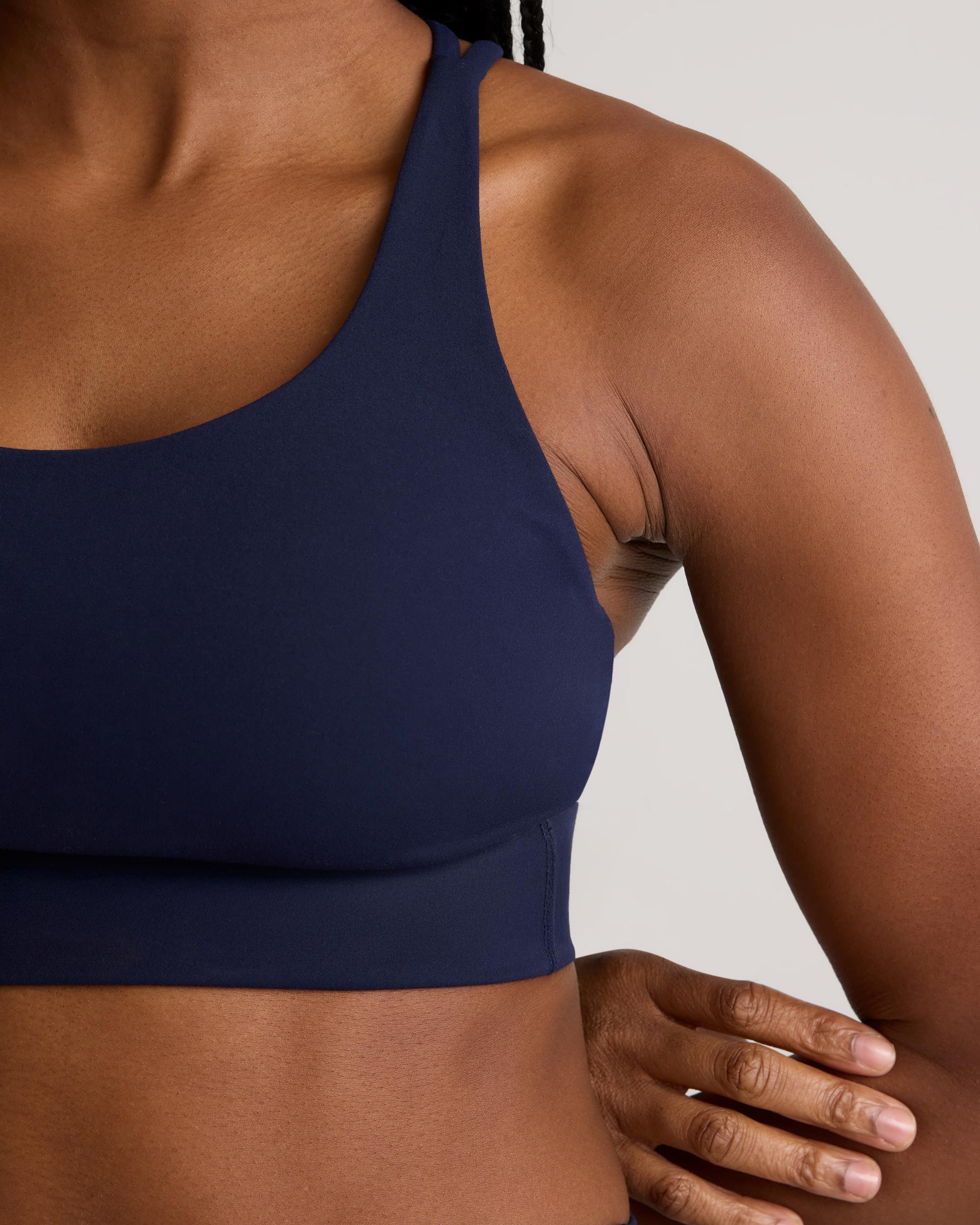 Quince | Women's Power-Up Long Line Strappy Sports Bra Size XS, Nylon/Spandex Product Image