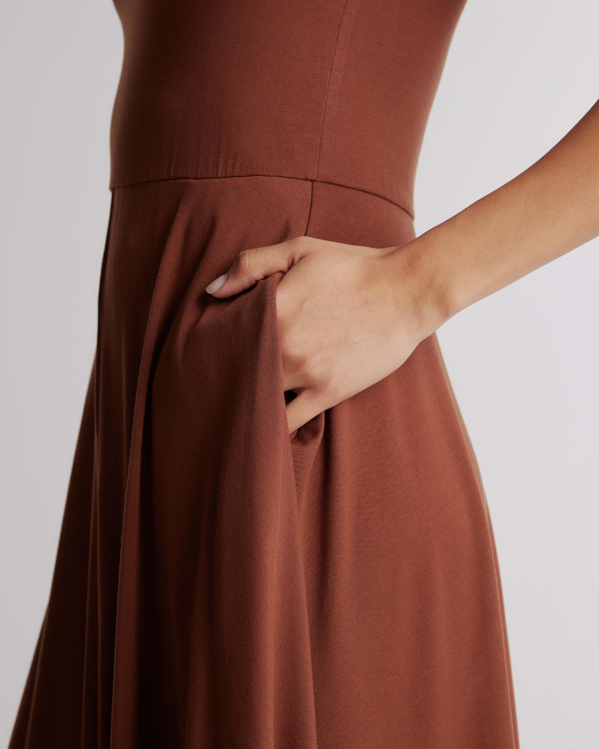 Quince | Women's Tencel Jersey Fit & Flare Dress Product Image