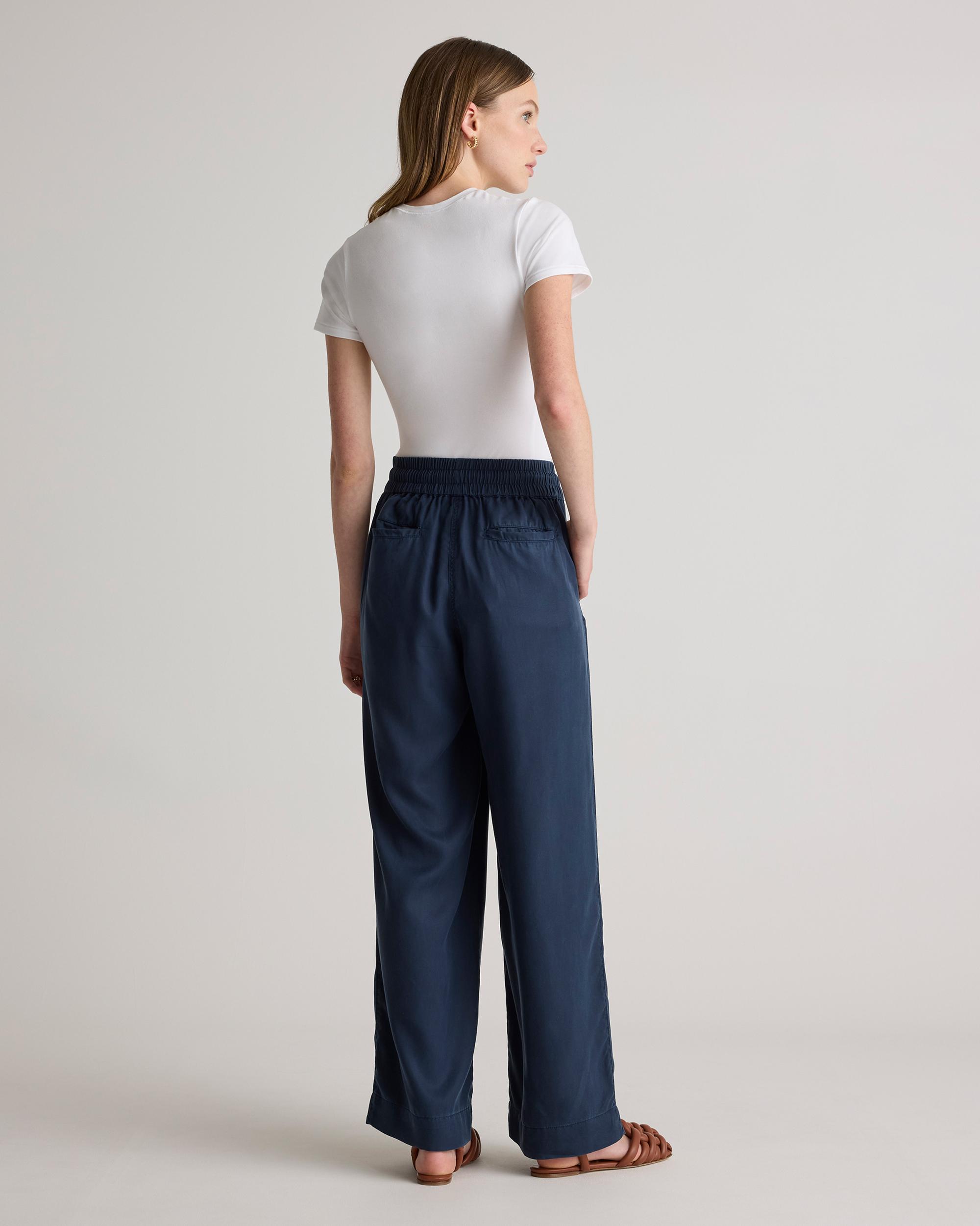 Quince | Women's Vintage Wash Tencel Wide Leg Pants Size XL Product Image